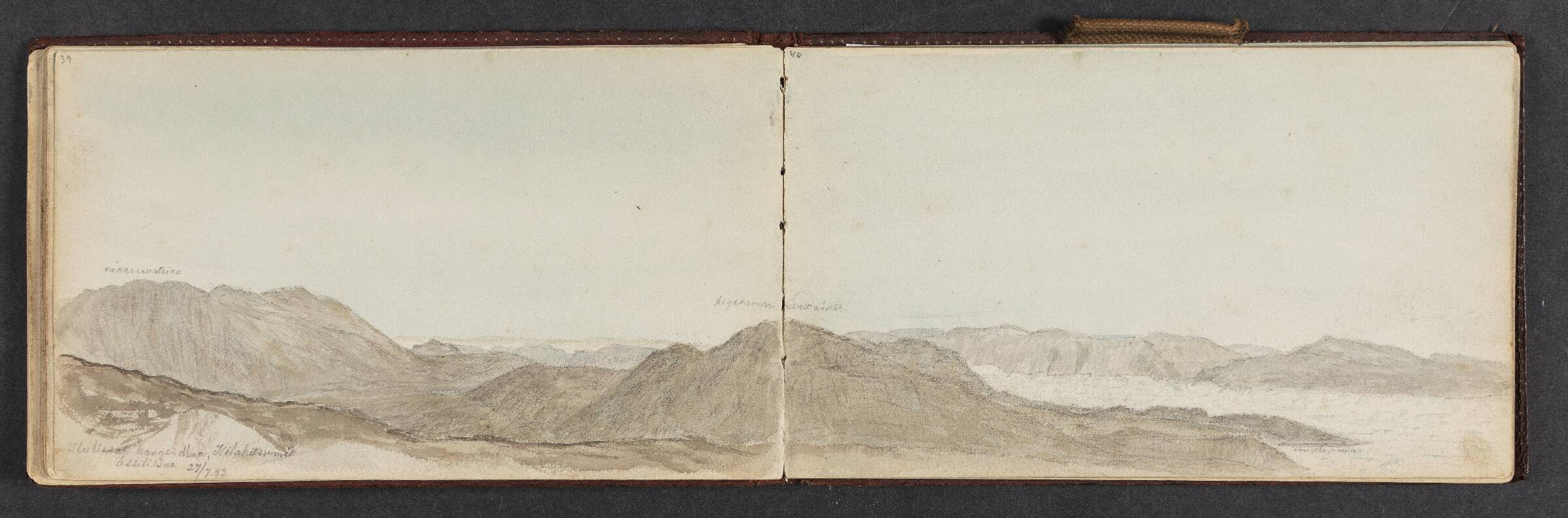 Fjeldlandskab, Lars Møller, 1883