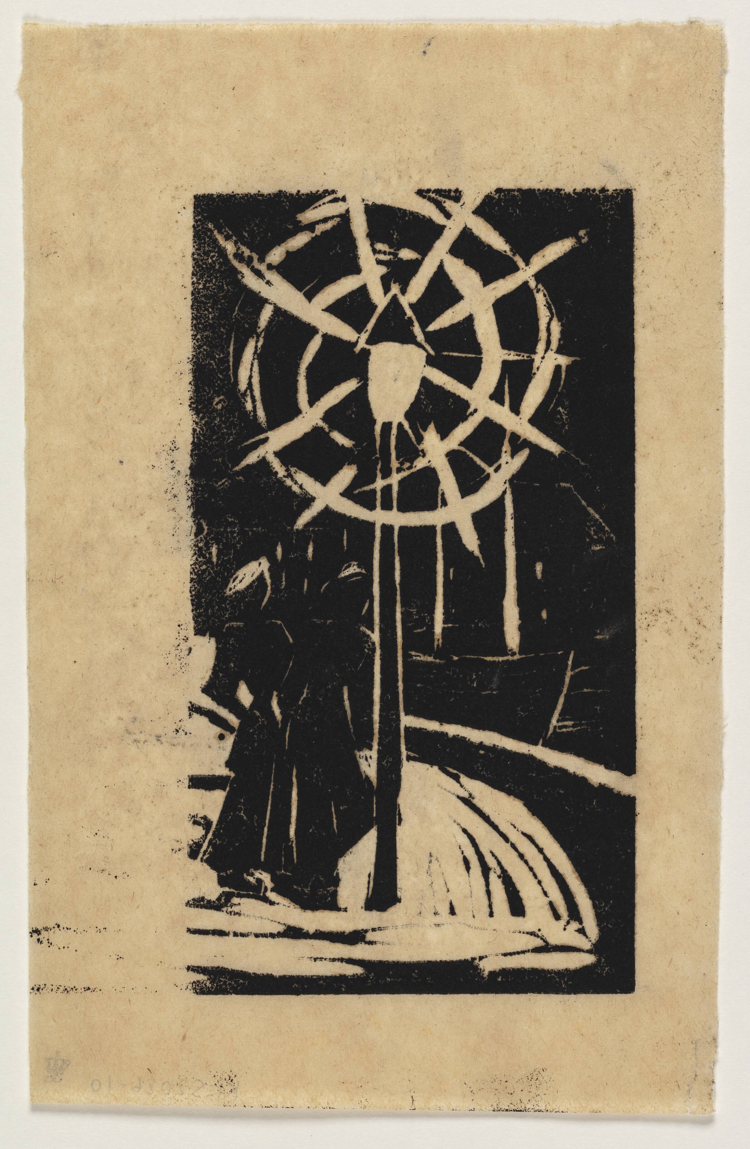 Gadescene med lygte, Johnson, William H., 1939-1942