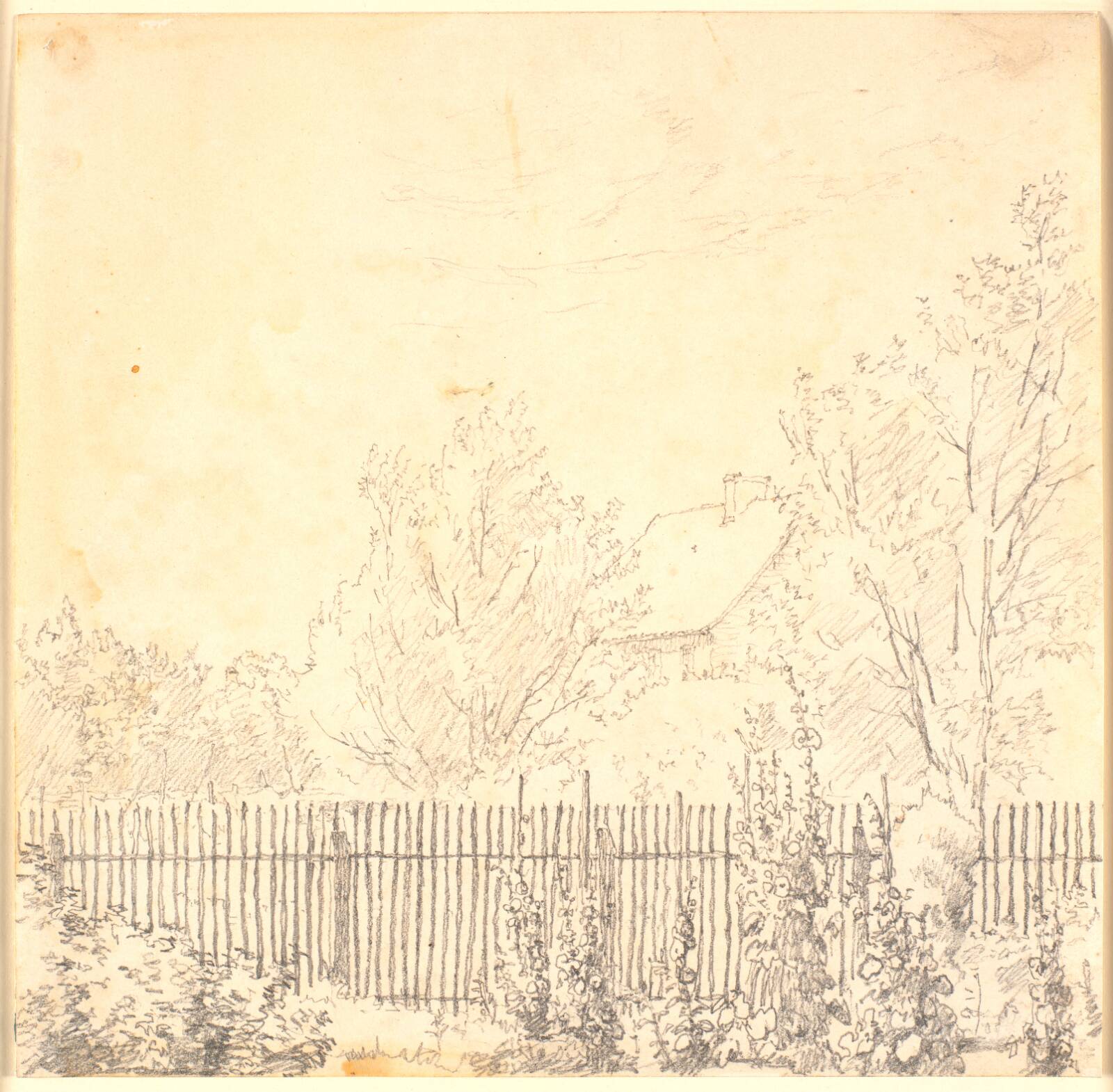 Haveparti, Christen Købke, 1837