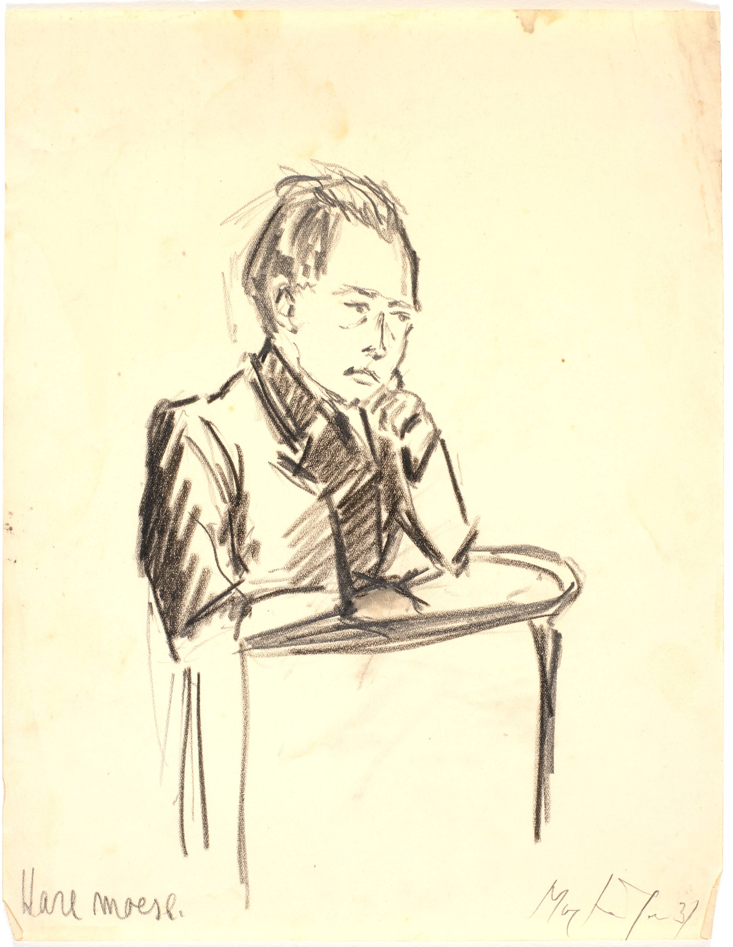 Portræt af Haremoese på en talerstol, Richard Mortensen, 1930-1932