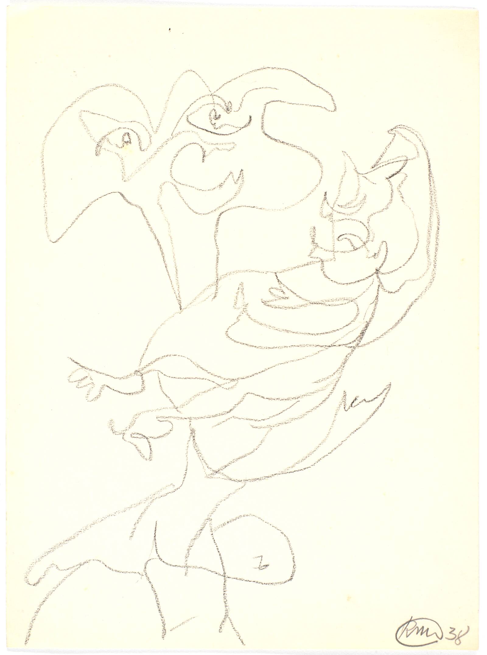 Mor-barn figur, Richard Mortensen, 1941-1944