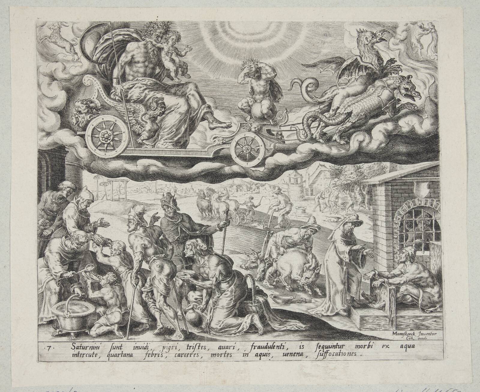 Saturn, Harmen Jansz. Muller, 1566-1569