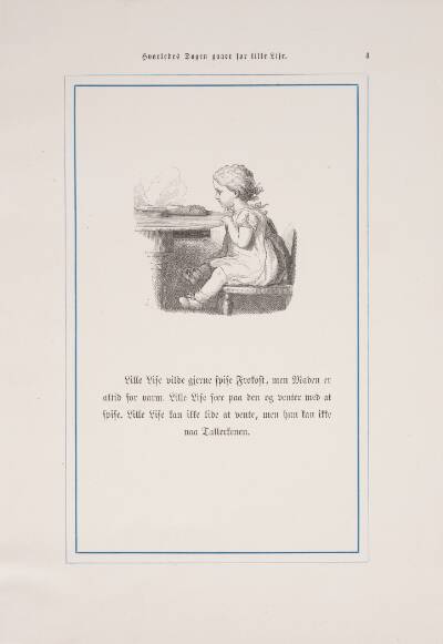 Illustration til "Hvorledes Dagen gaaer for Lille Lise"