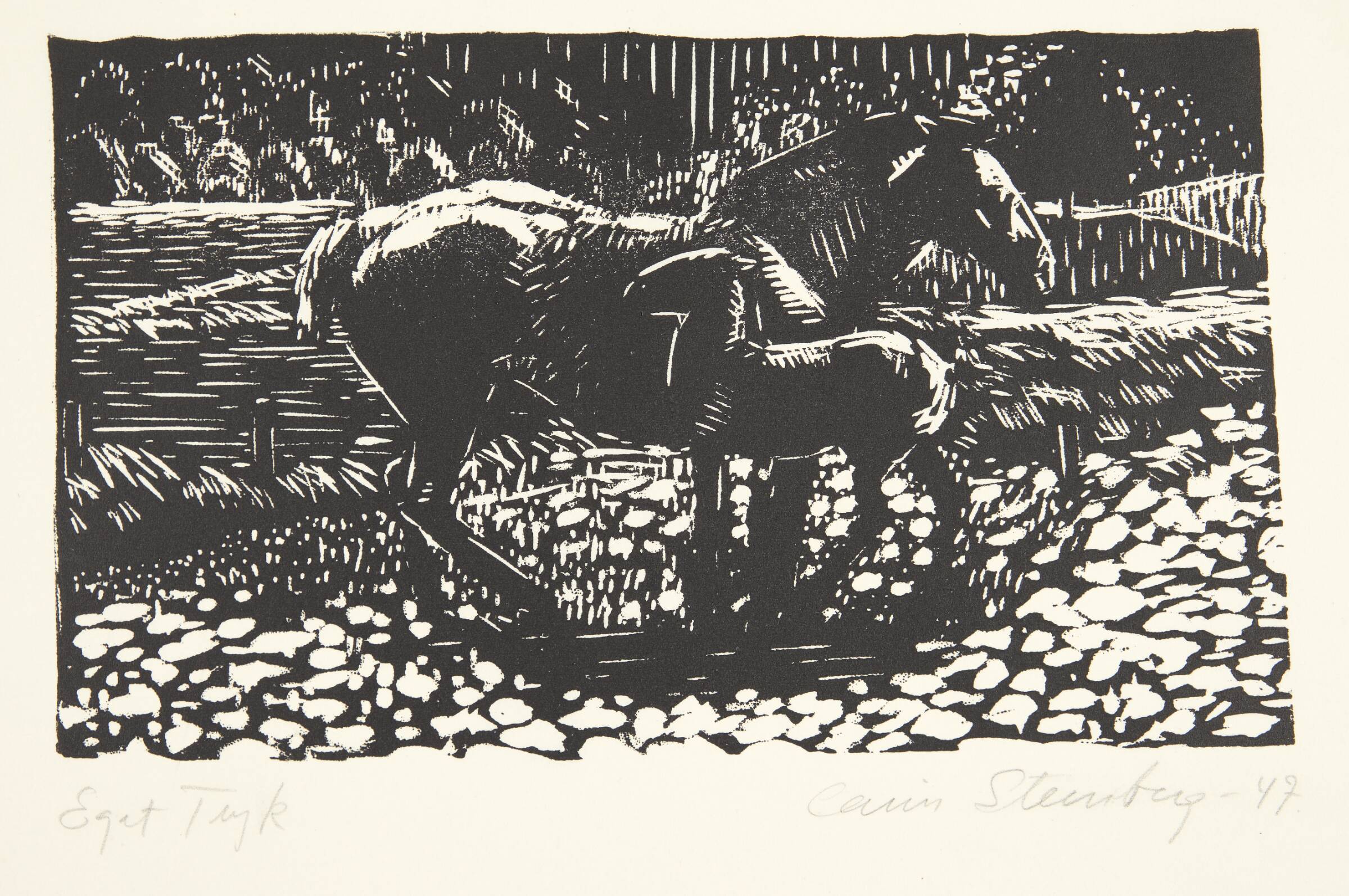 Hoppe med føl, Carin Steenberg, 1947