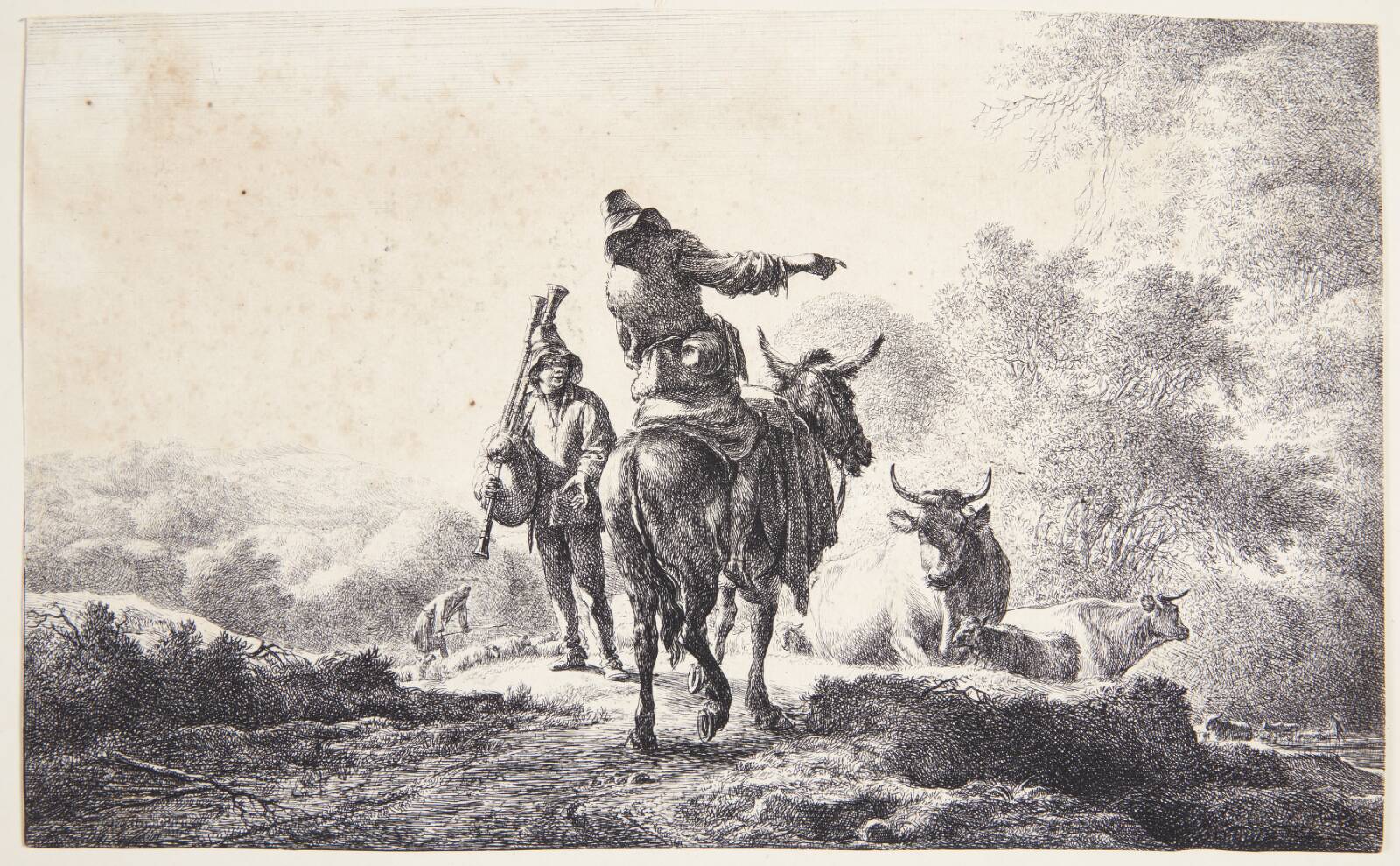 Kvinde der støtter hovedet i hænderne, Knud Agger, 1953