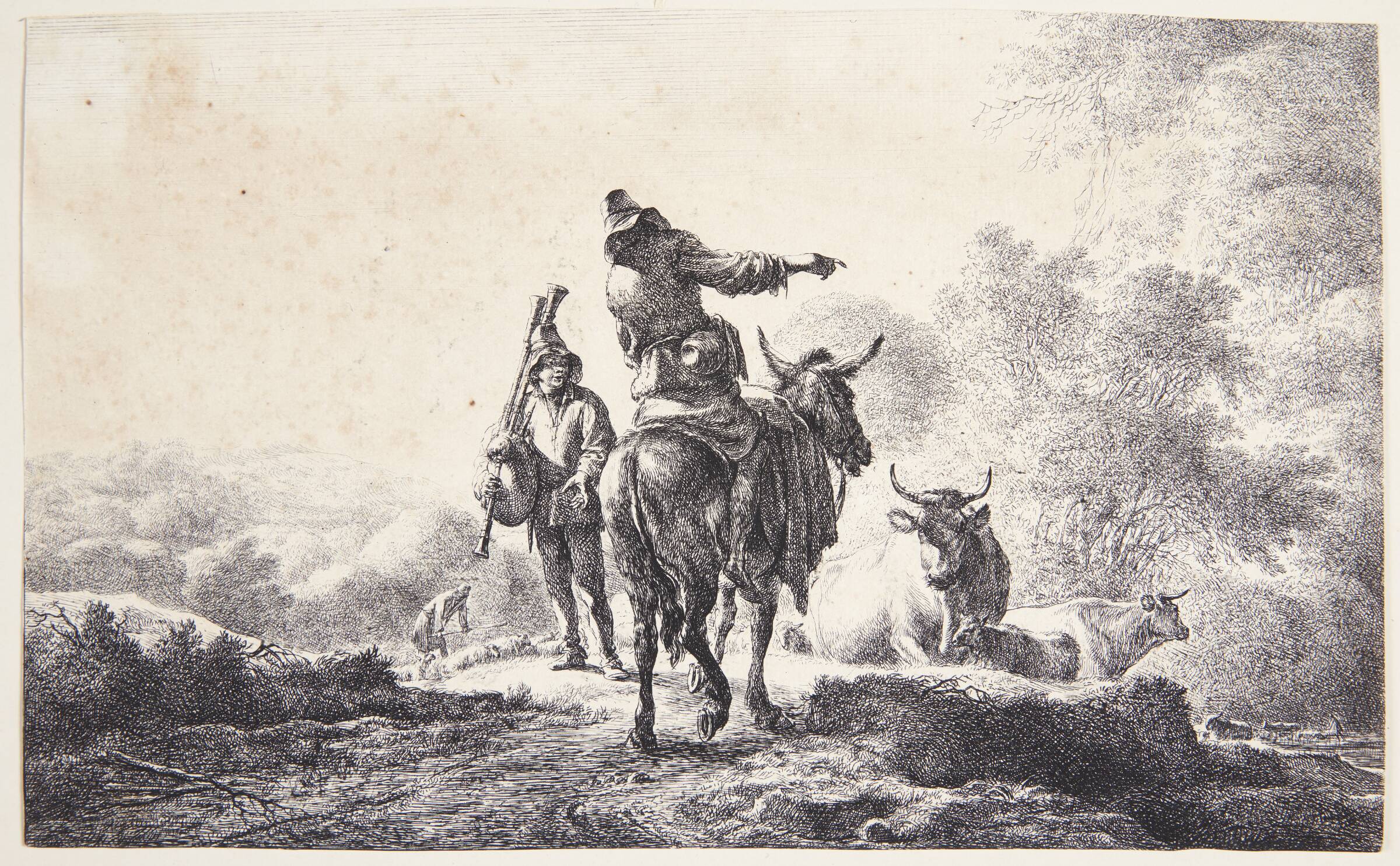 Kvinde der støtter hovedet i hænderne, Knud Agger, 1953