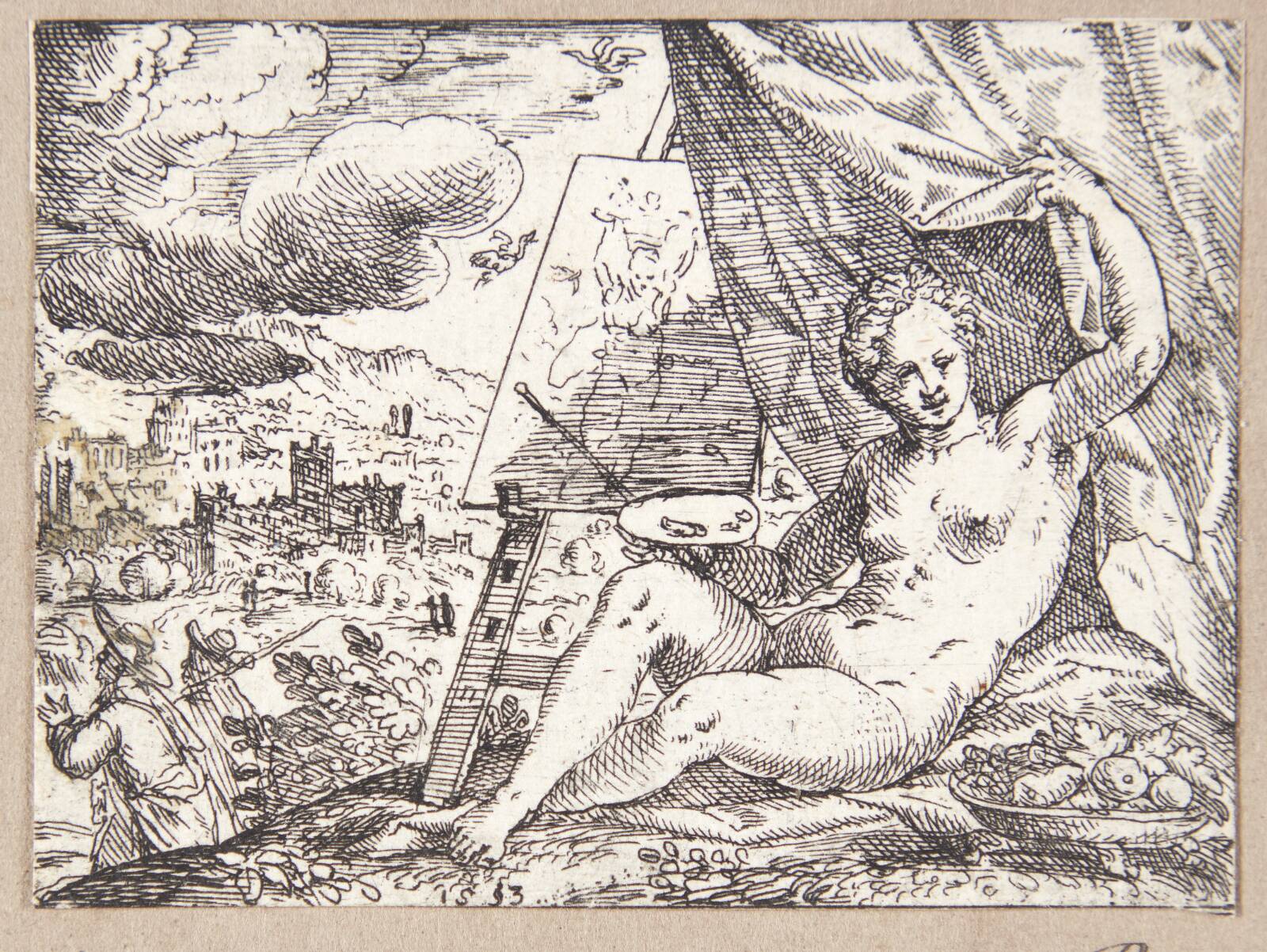 Allegori over malerkunsten, Hans Strohmayer, 1593