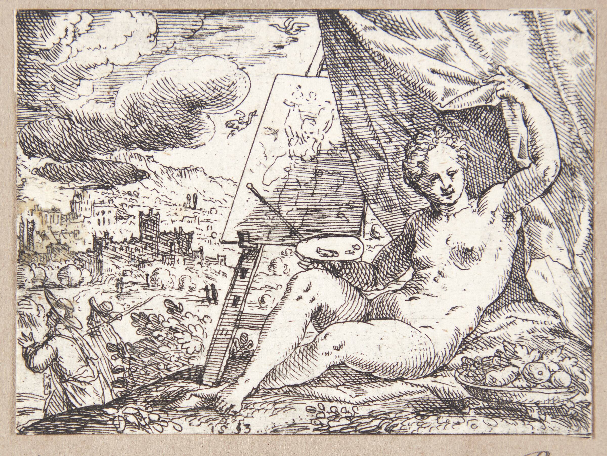Allegori over malerkunsten, Hans Strohmayer, 1593