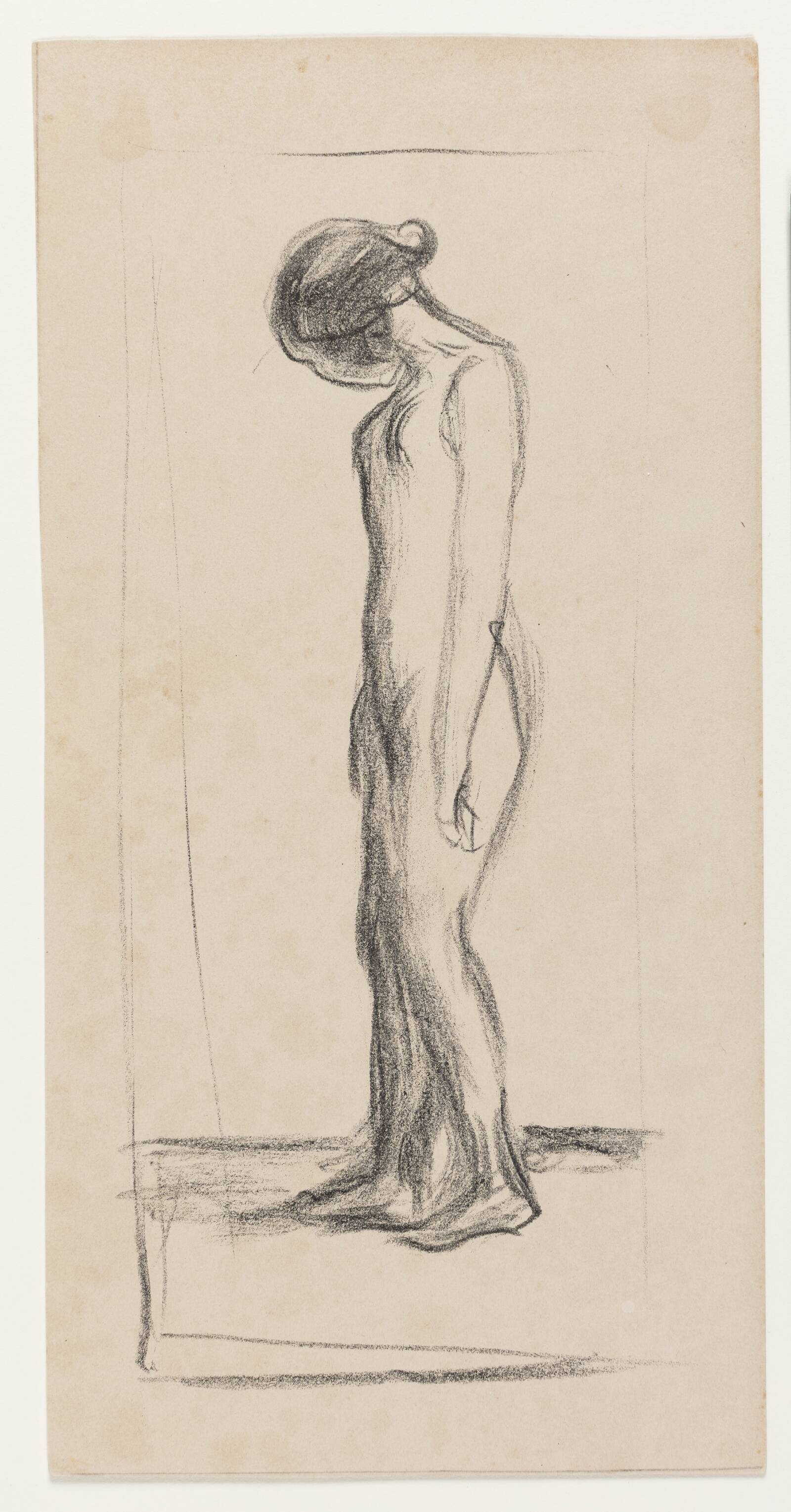 Stående kvindelig model, Edvard Munch, 1908-1909