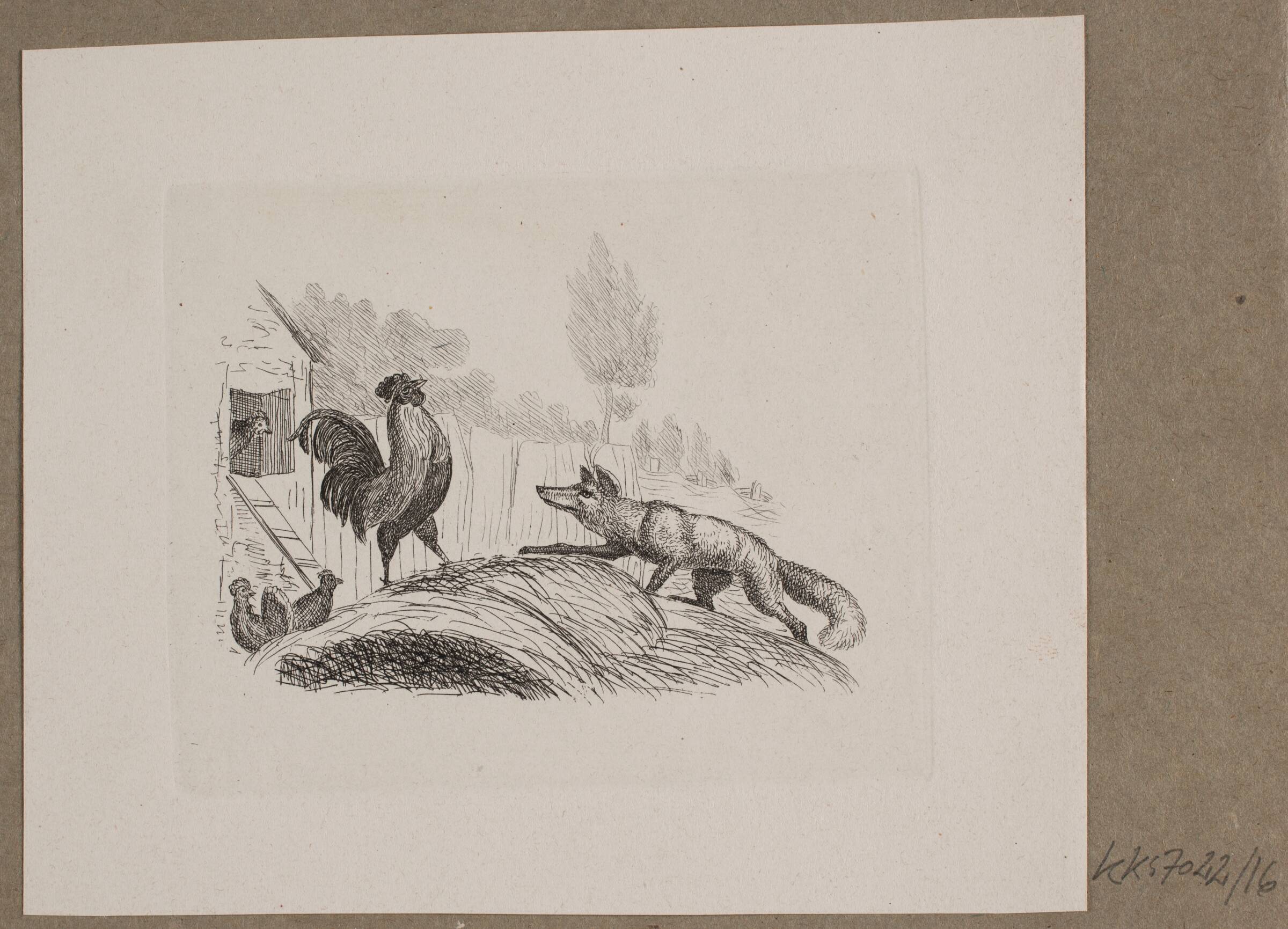 Illustration til O. Specter, "Fabler for Børn", Vilhelm Kyhn, 1838