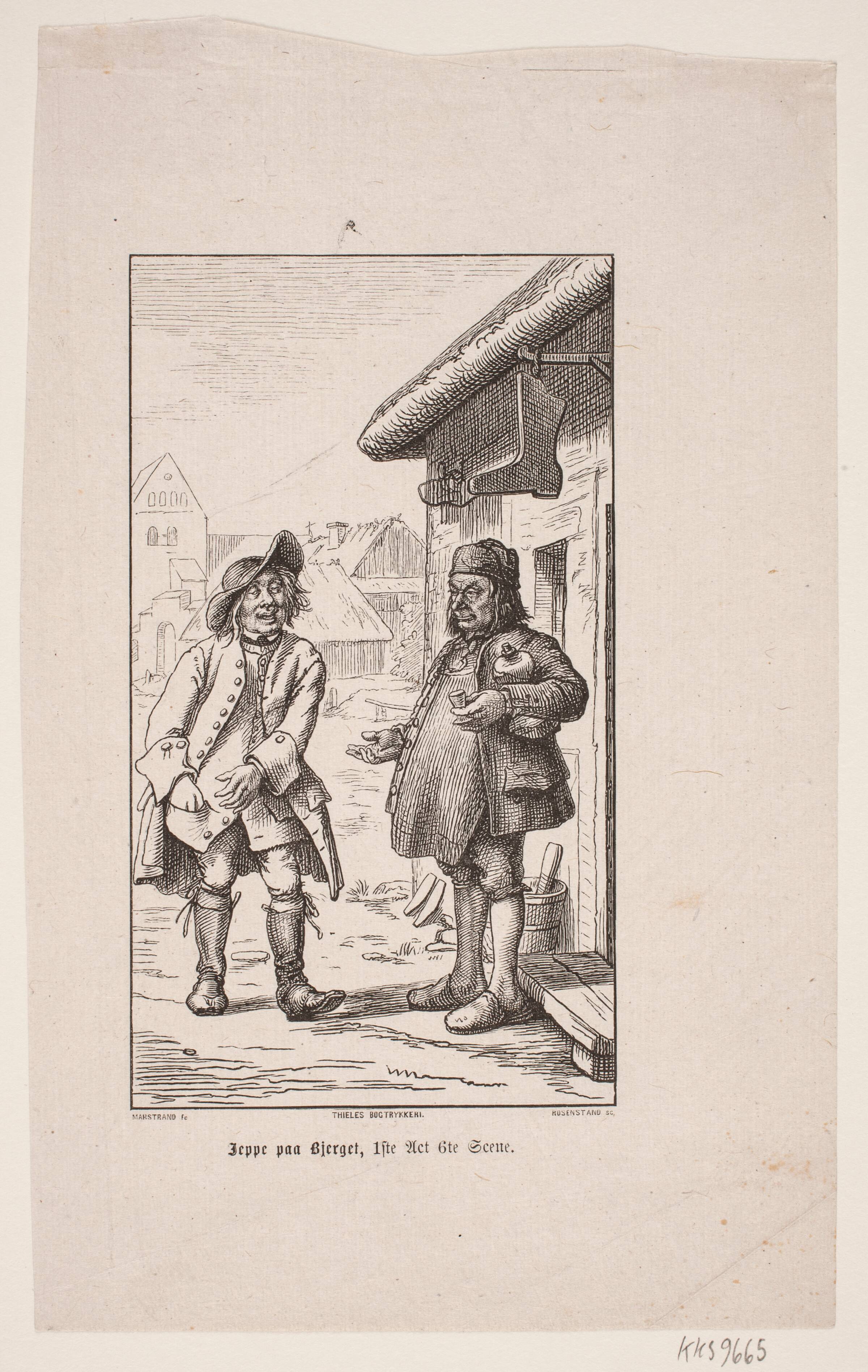 Holberg, Jeppe på Bjerget, Johan Frederik Rosenstand, 1820-1887