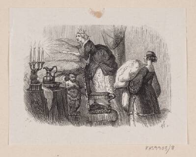 Illustration til "Prindsessen paa Ærten" i H.C. Andersen, "Eventyr og Historier", Bind 1