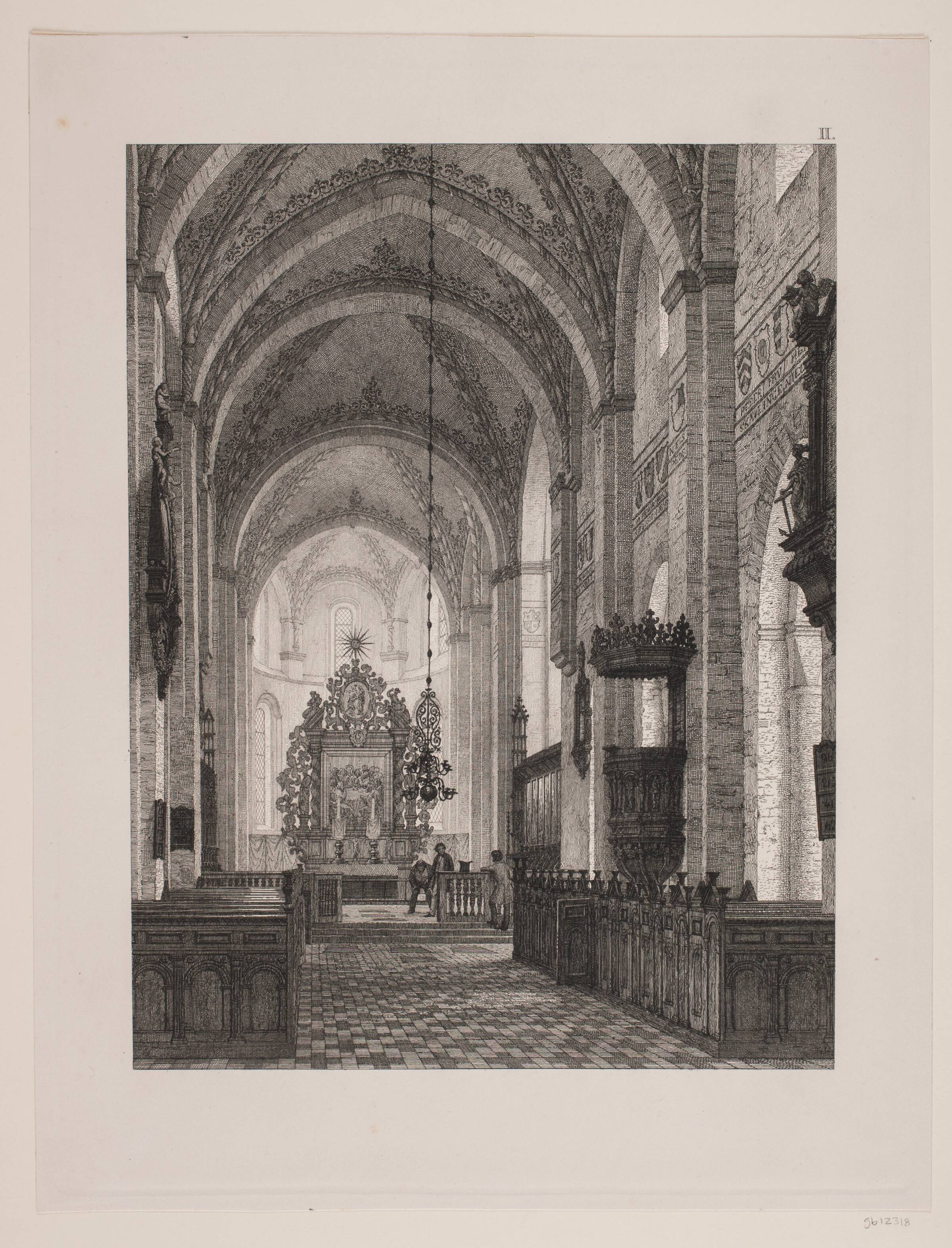 "Kongegravene i Ringsted Kirke". Planche II, Heinrich Hansen, 1858