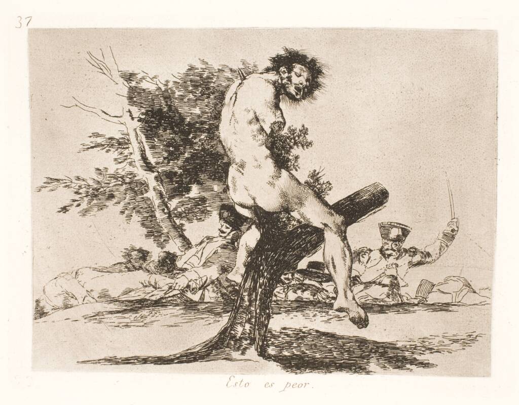 Dette er værre (37), Francisco de Goya, 1810-1820