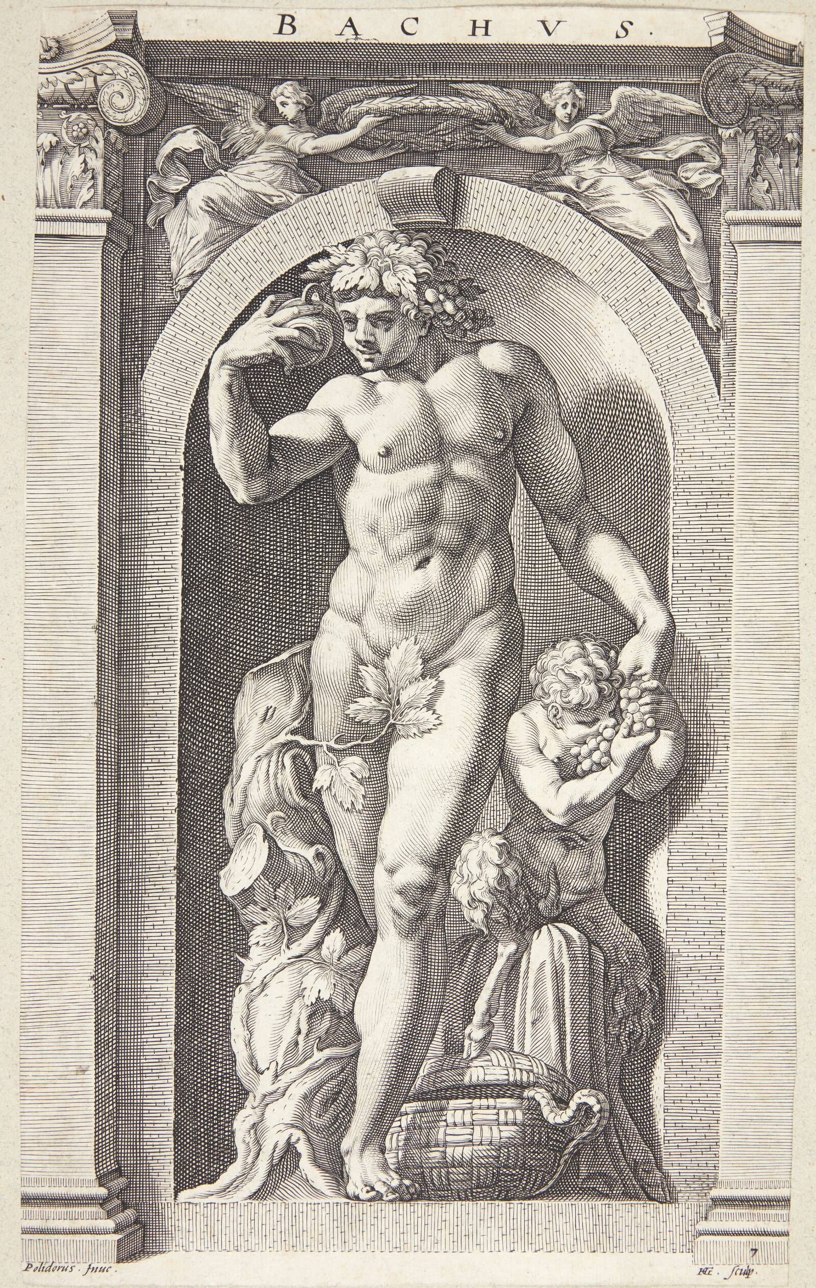 Bacchus, Hendrick Goltzius, 1592