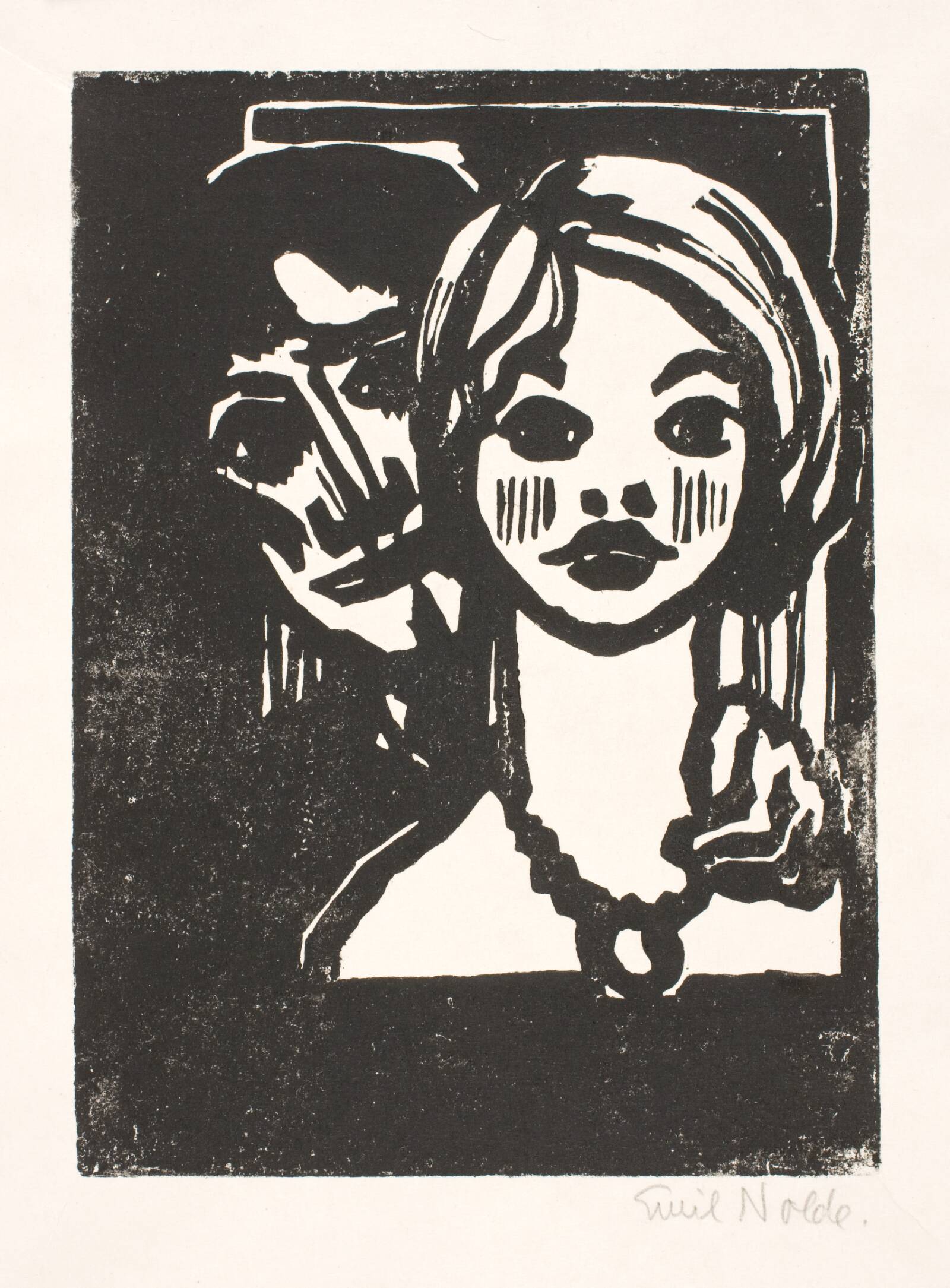 Mann und junges Mädchen, Emil Nolde, 1925