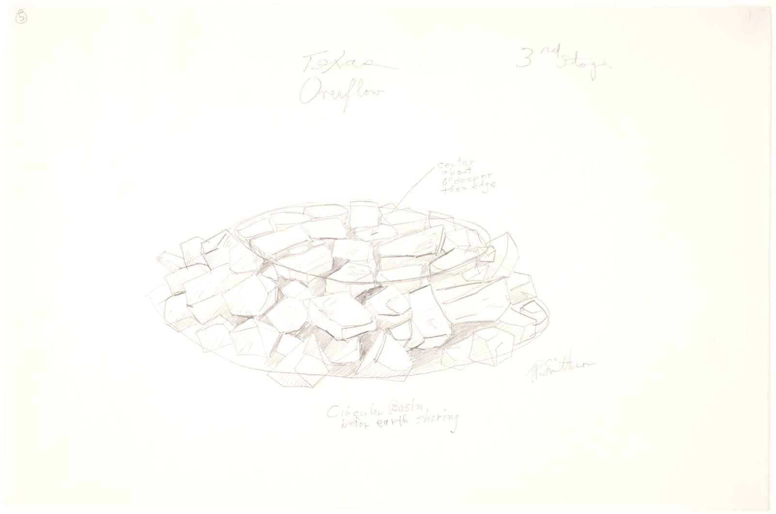 Texas Overflow, Robert Smithson, 1970