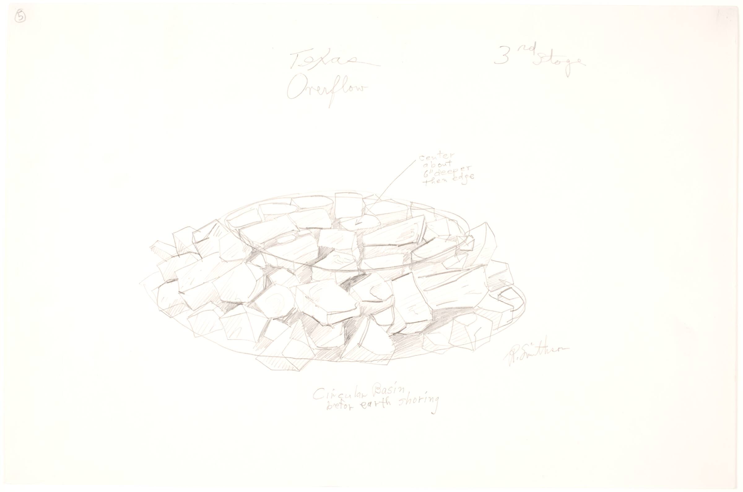 Texas Overflow, Robert Smithson, 1970