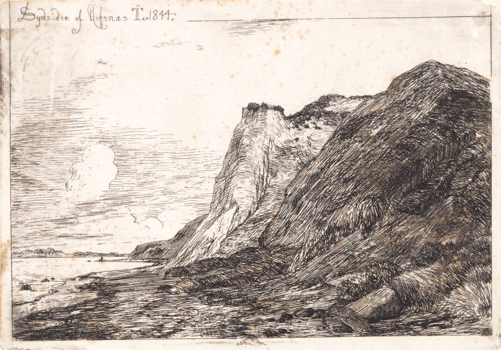 Sydsiden af Refnæs, Johan Thomas Lundbye, 1844