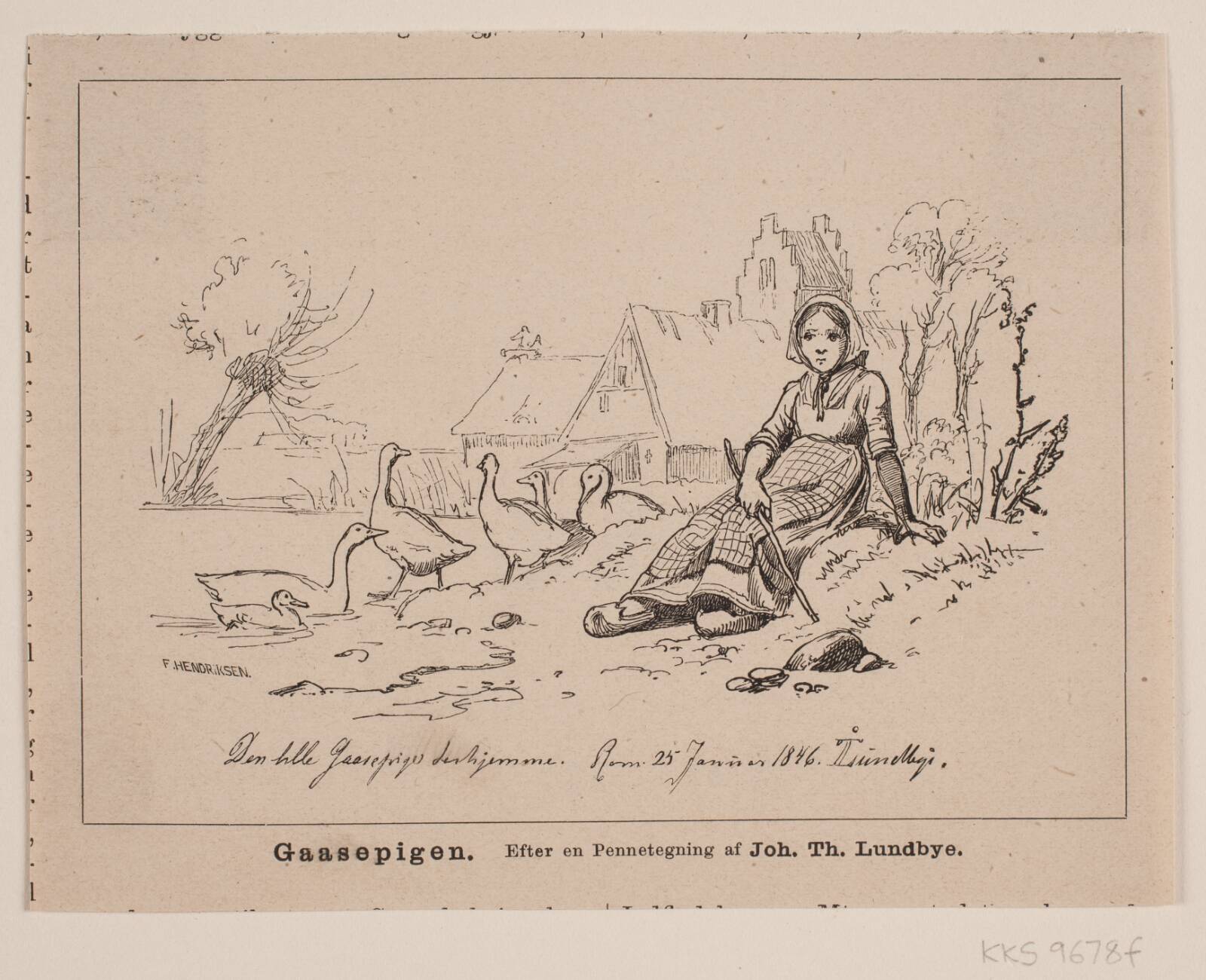 Gåsepigen, Ubekendt, 1870-1877