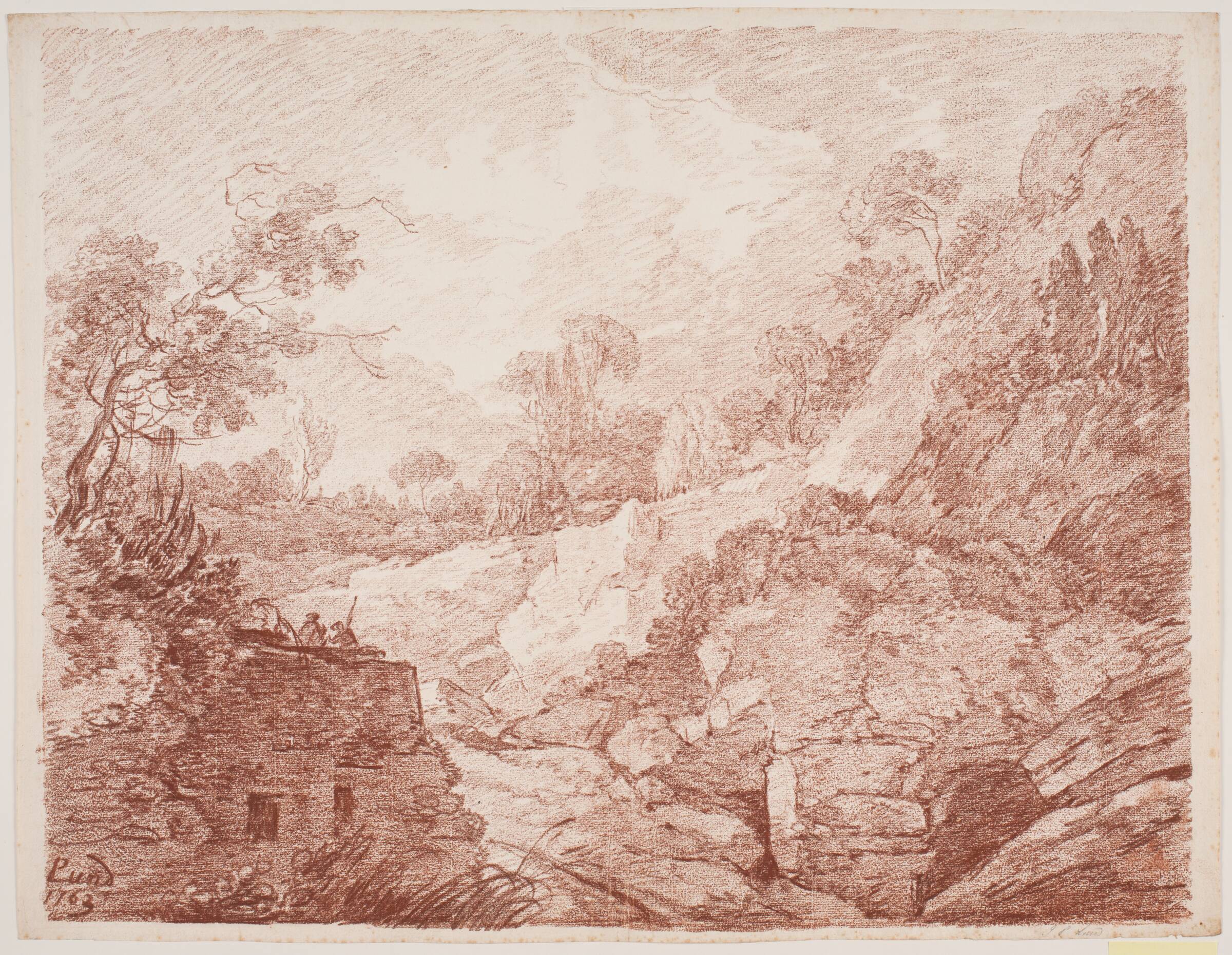 Italiensk fantasilandskab, Jens Petersen Lund, 1763