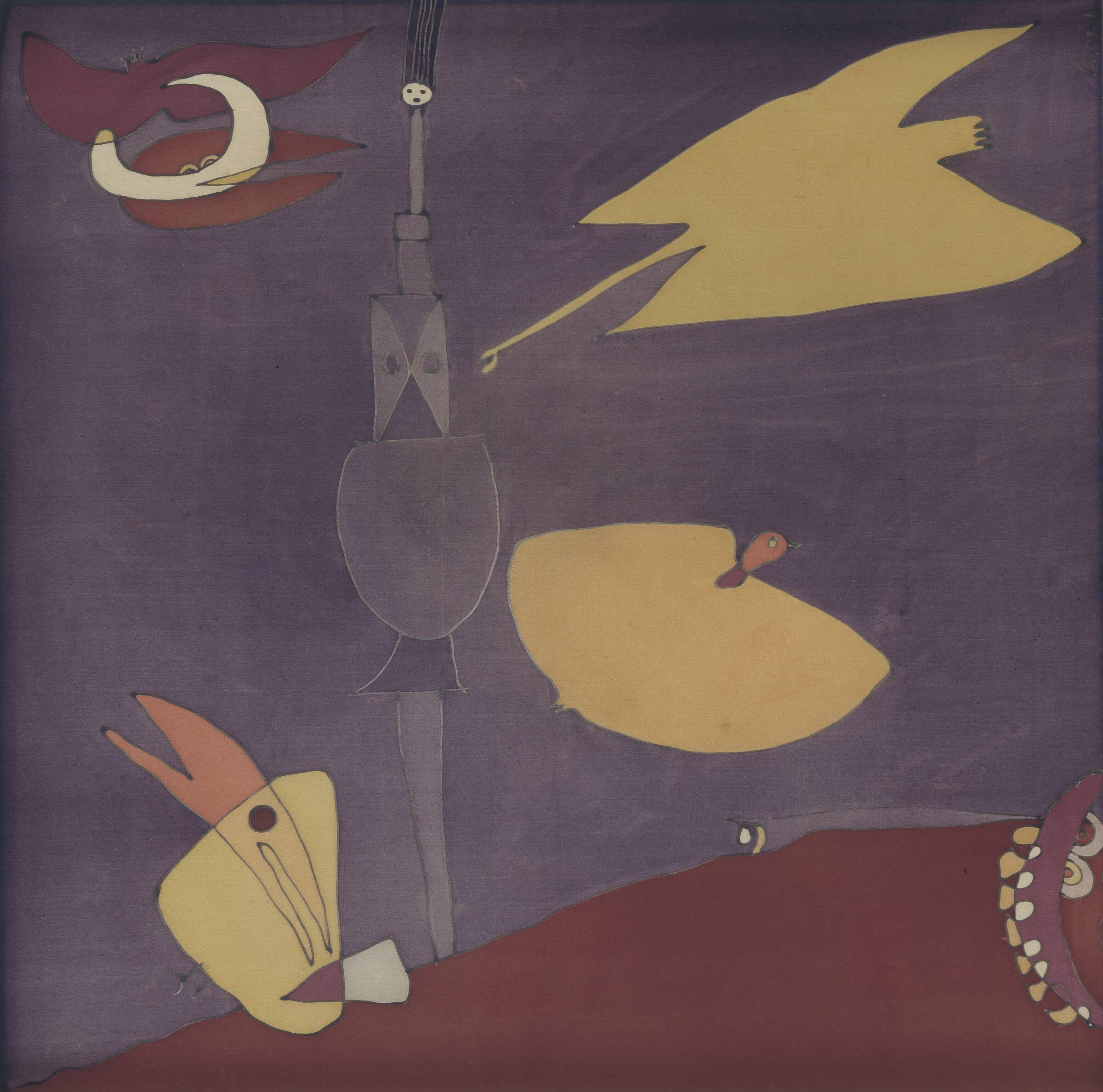 Komposition med fugle, Asger Jorn, 1939