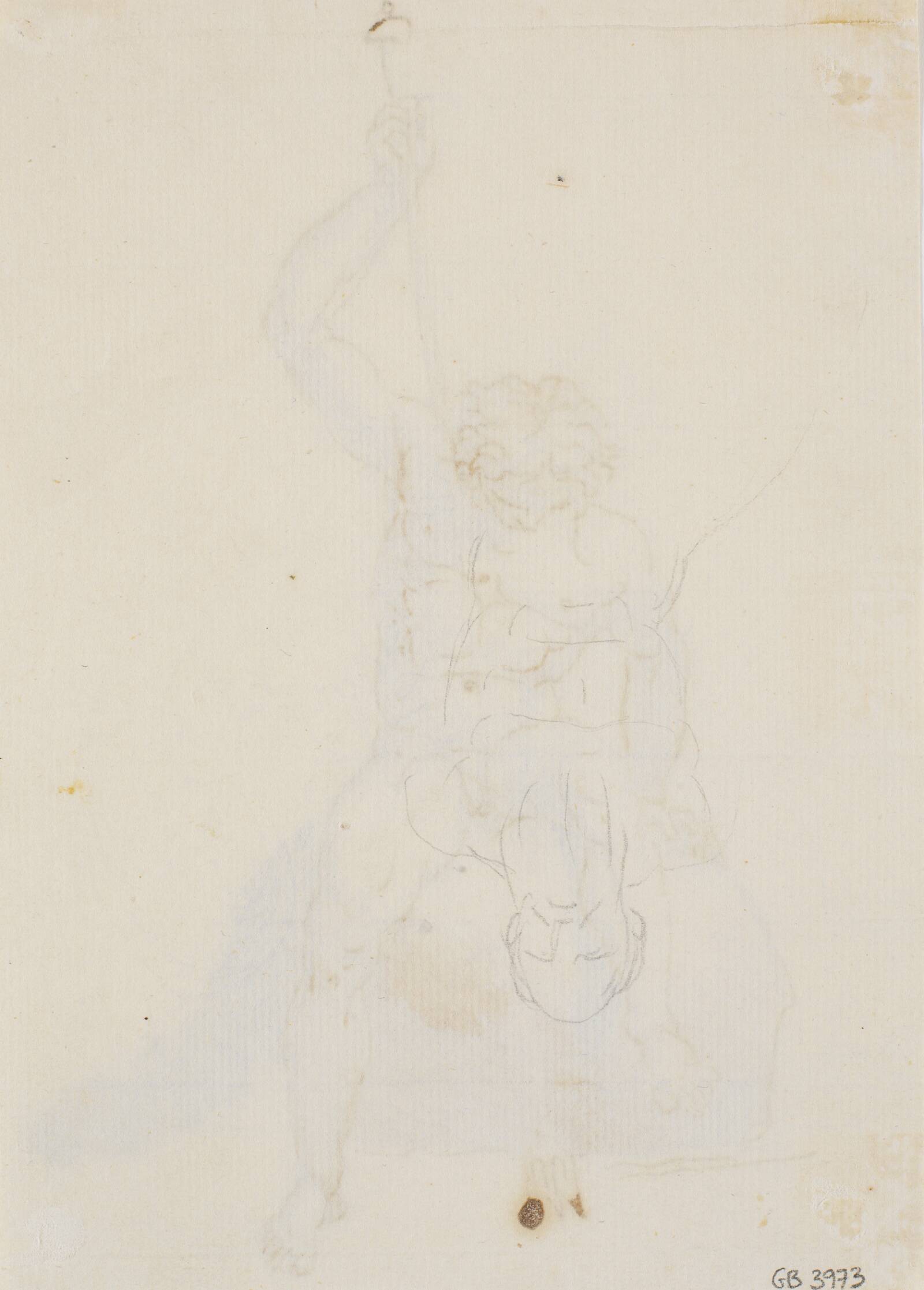 Rids af gammel mand, Nicolai Abildgaard, 1743-1809