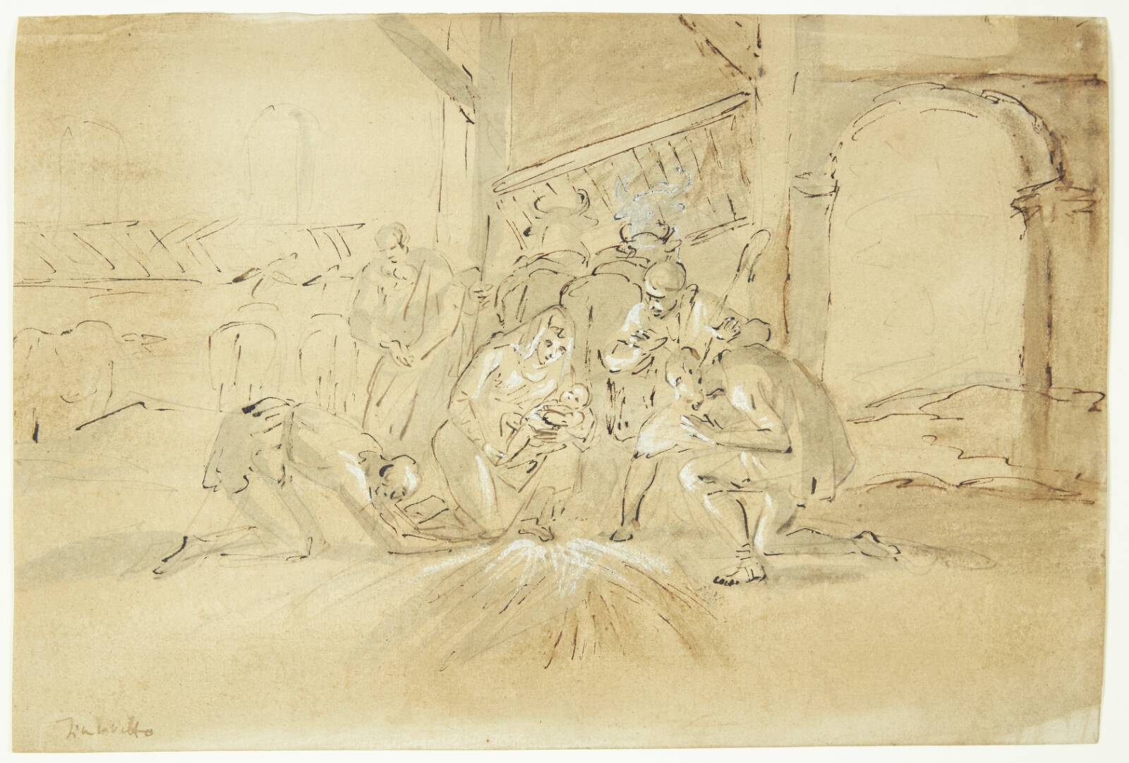Hyrdernes tilbedelse, Ubekendt, 1550-1750