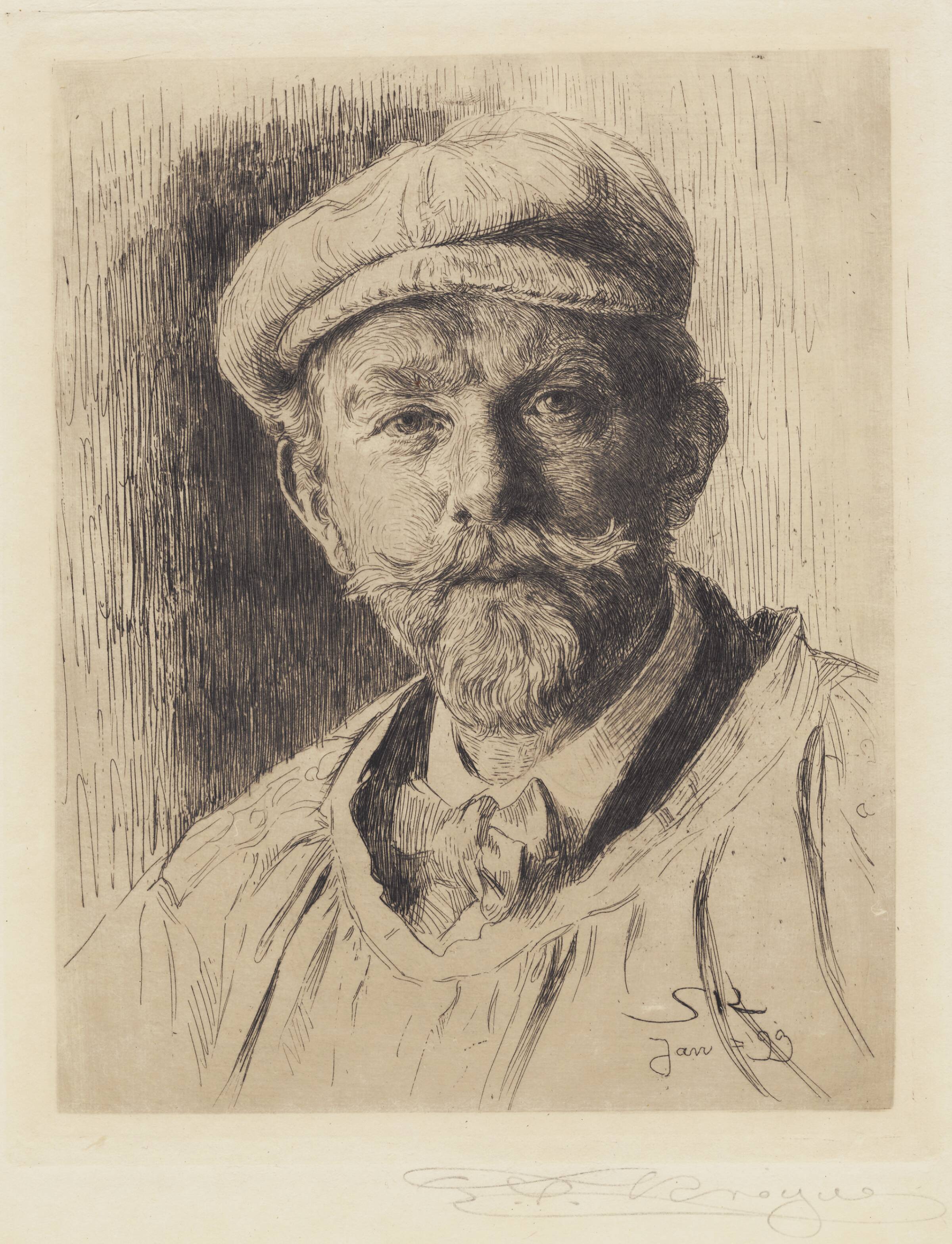 Selvportræt, P.S. Krøyer, 1899
