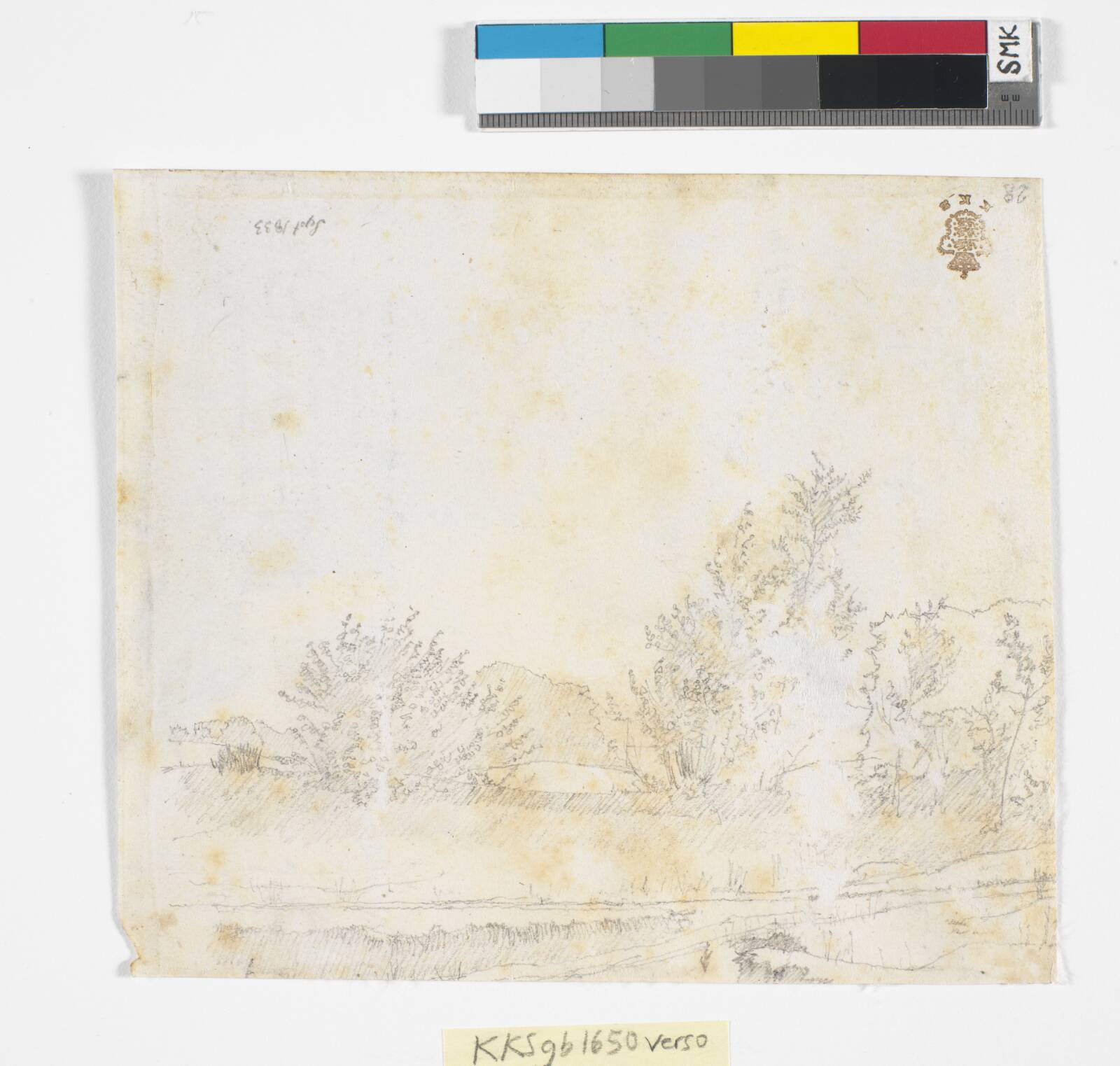 Landskabsstudie, Christen Købke, 1833