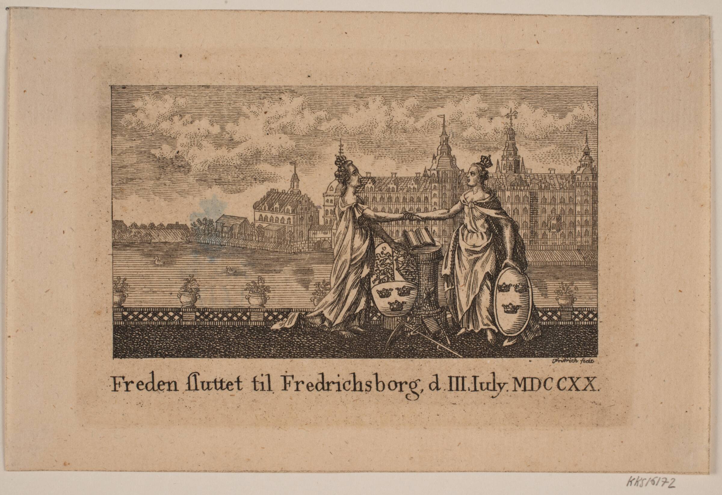 Freden sluttet til Frederiksborg, Johann Gottlieb Friedrich, 1798