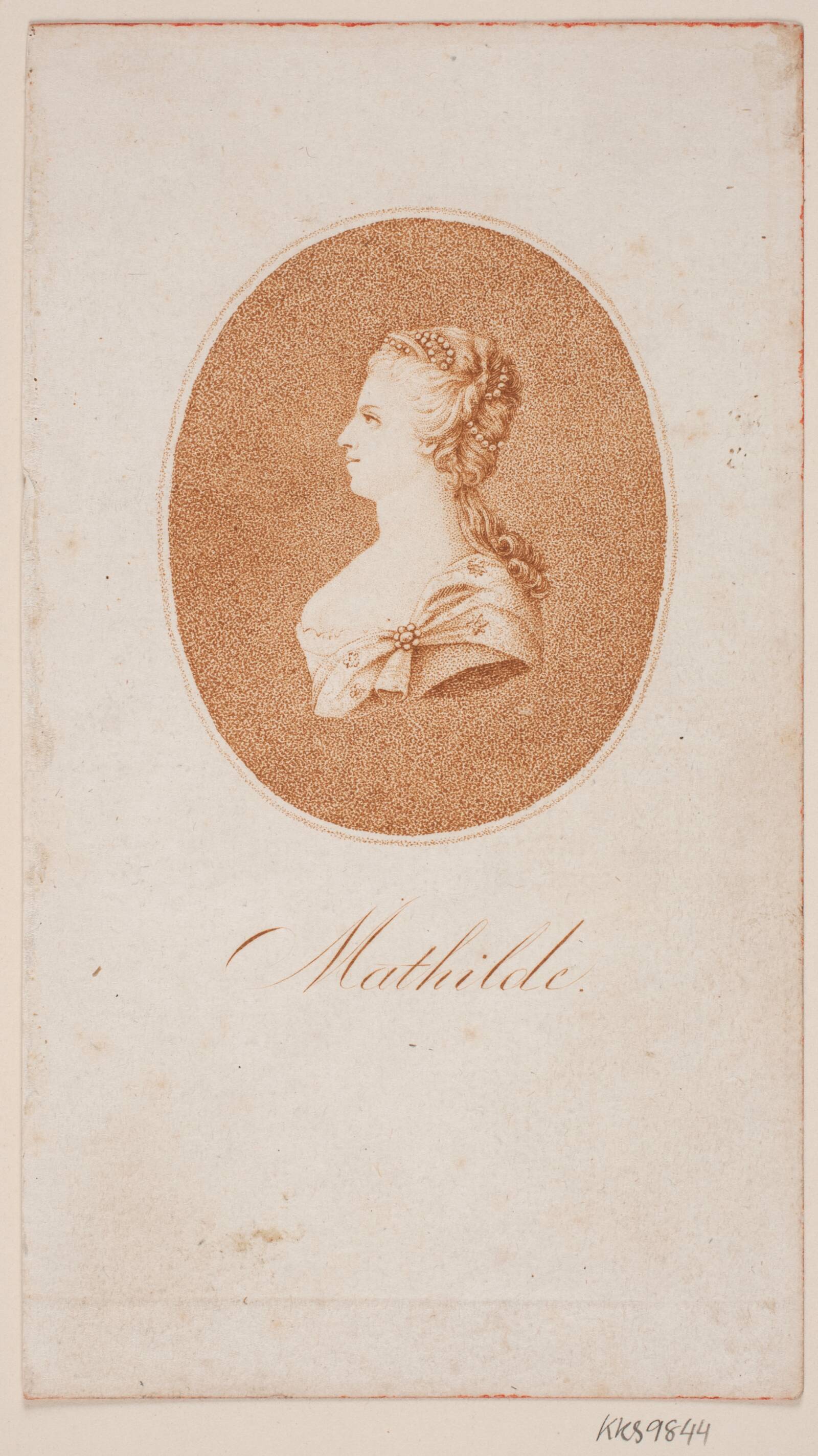Droninng Caroline Mathilde, Ubekendt, 1775-1799