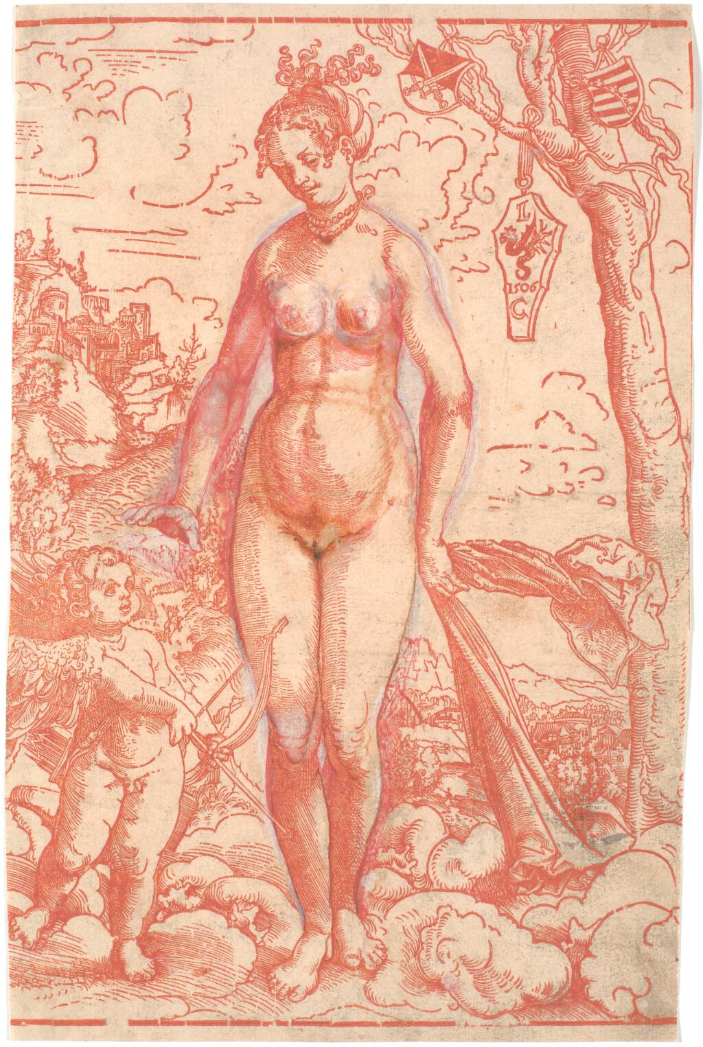 Venus og Amor, Lucas Cranach, 1506