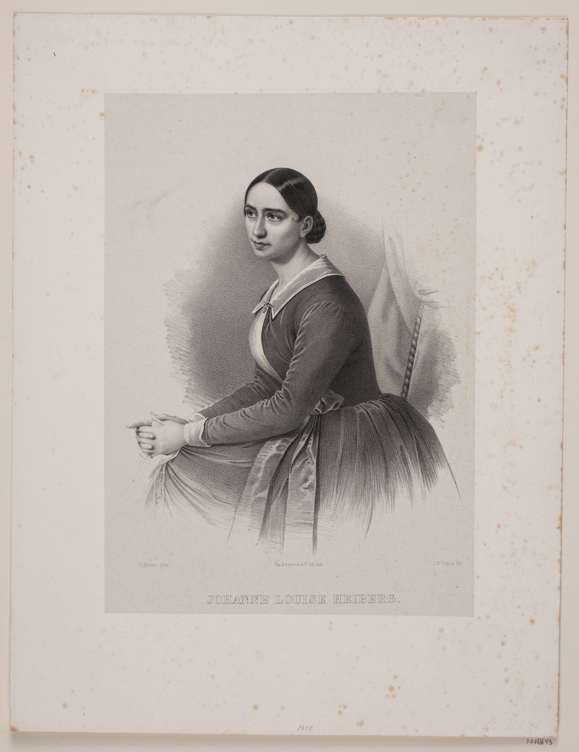 Johanne Louise Heiberg, Isac Wilhelm Tegner, 1850