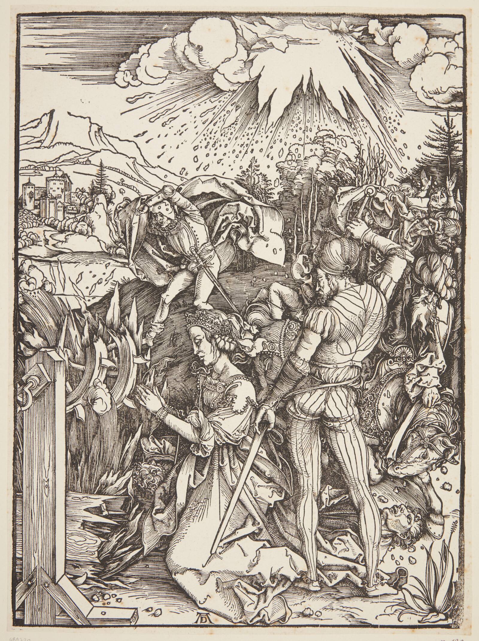Den hellige Katarinas martyrie, Albrecht Dürer, 1496-1499