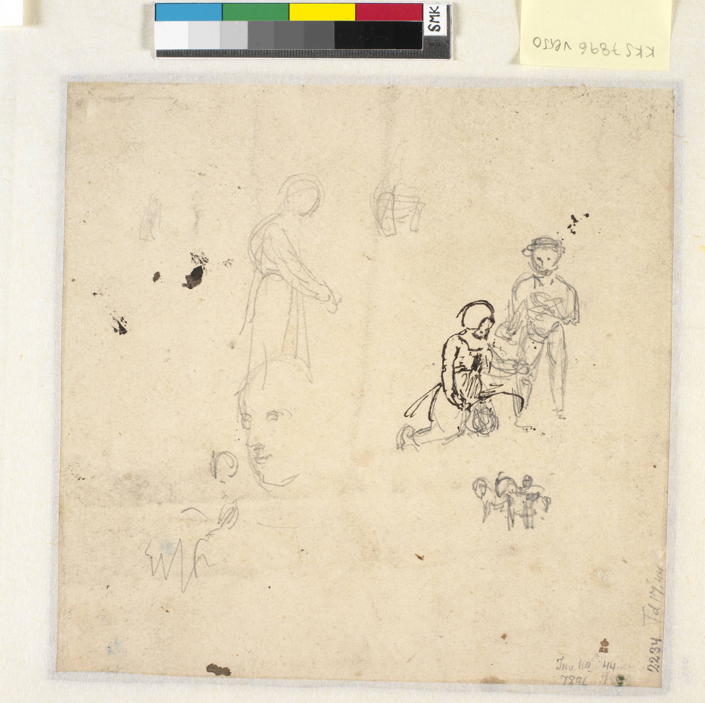 Figurstudier, Dankvart Dreyer, 1831-1852