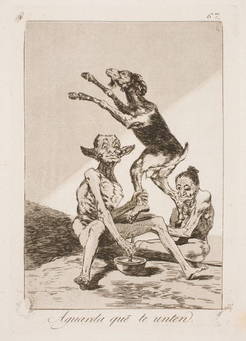 Vent til den er blevet smurt med salve, Francisco de Goya, 1797-1798