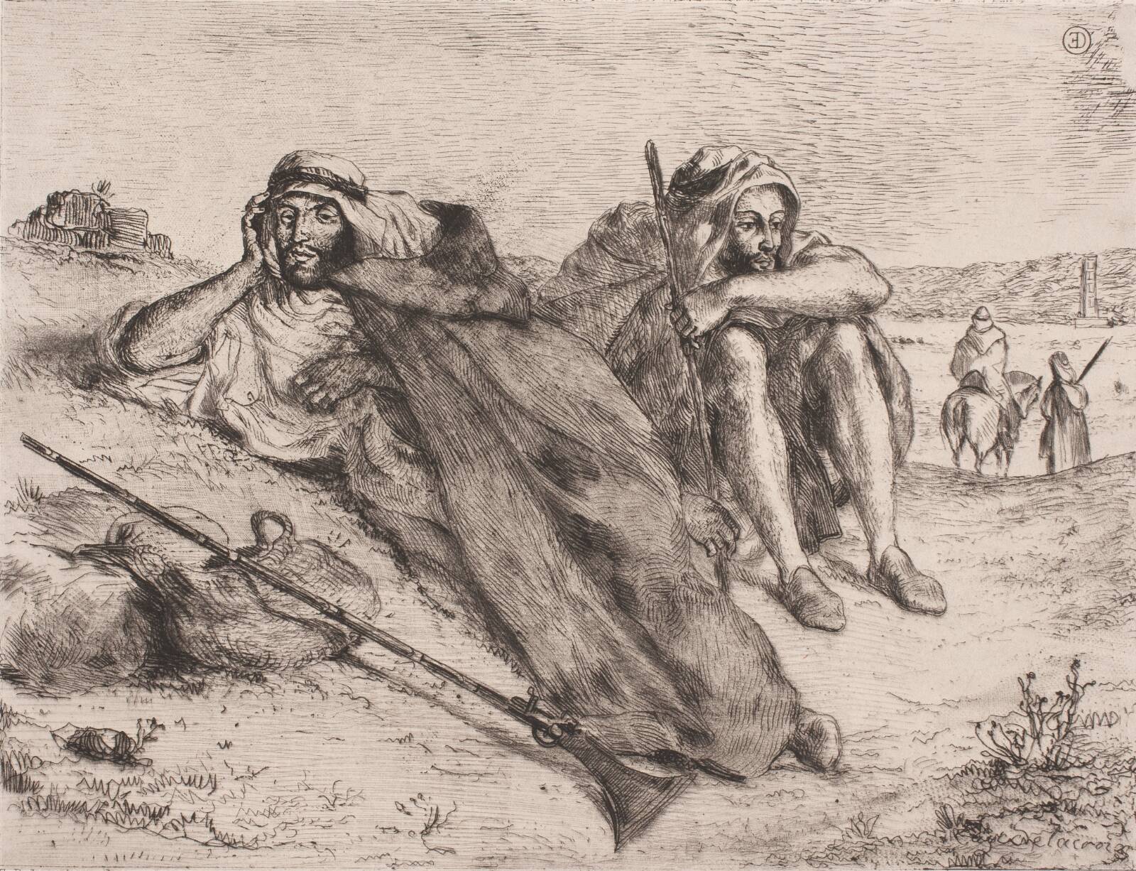 Arabere fra Oran, Eugène Delacroix, 1833