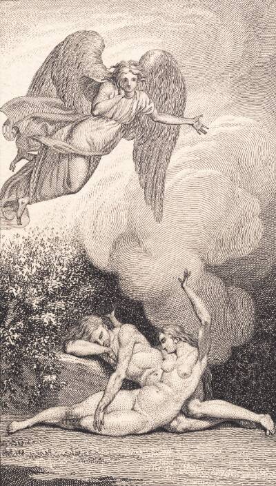 Illustration til Ewalds "Adam og Eva". I