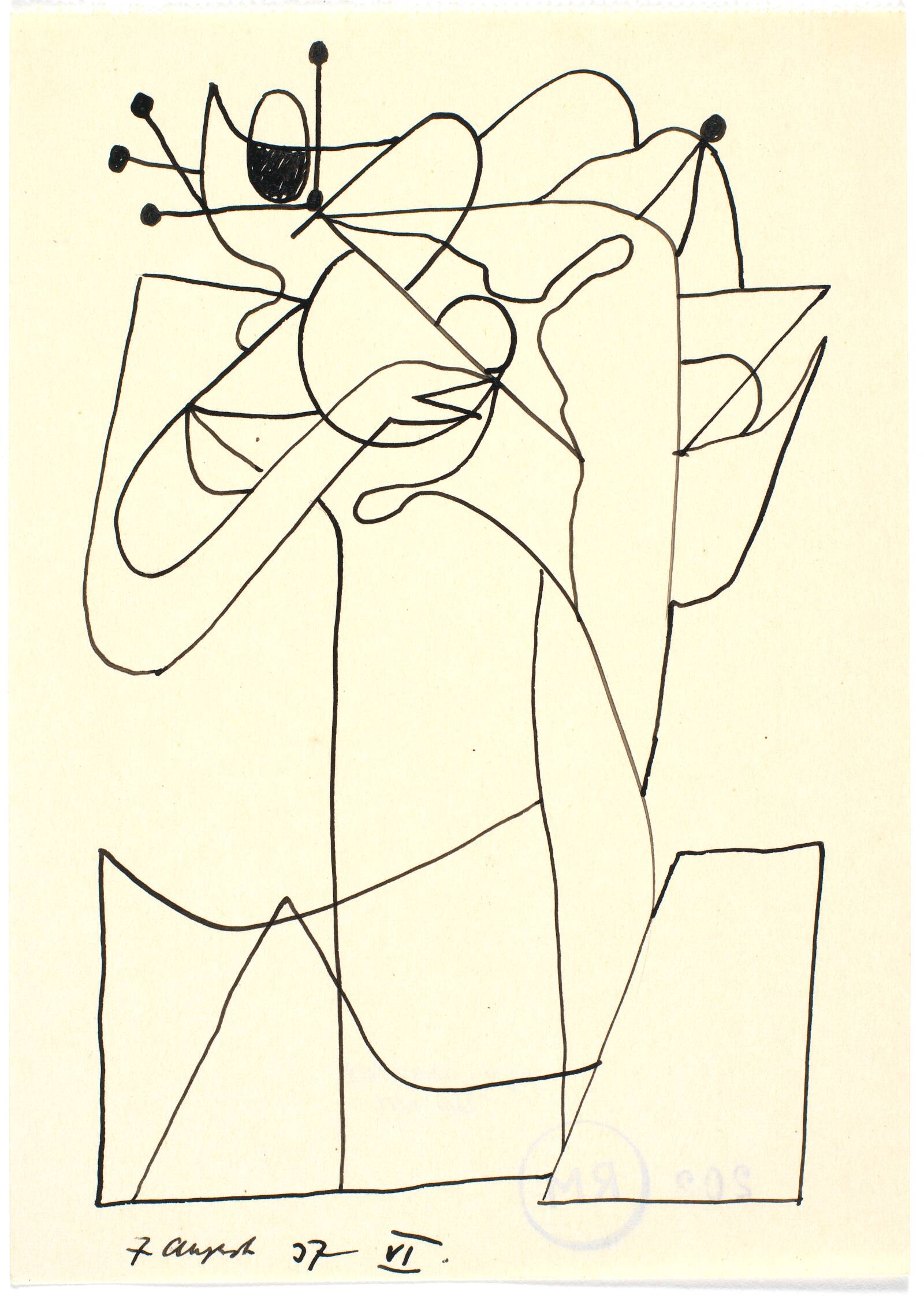 Botanisk figuration, Richard Mortensen, 1937