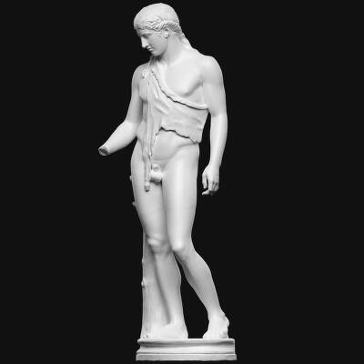 Dionysos med dyreskind over h. skulder