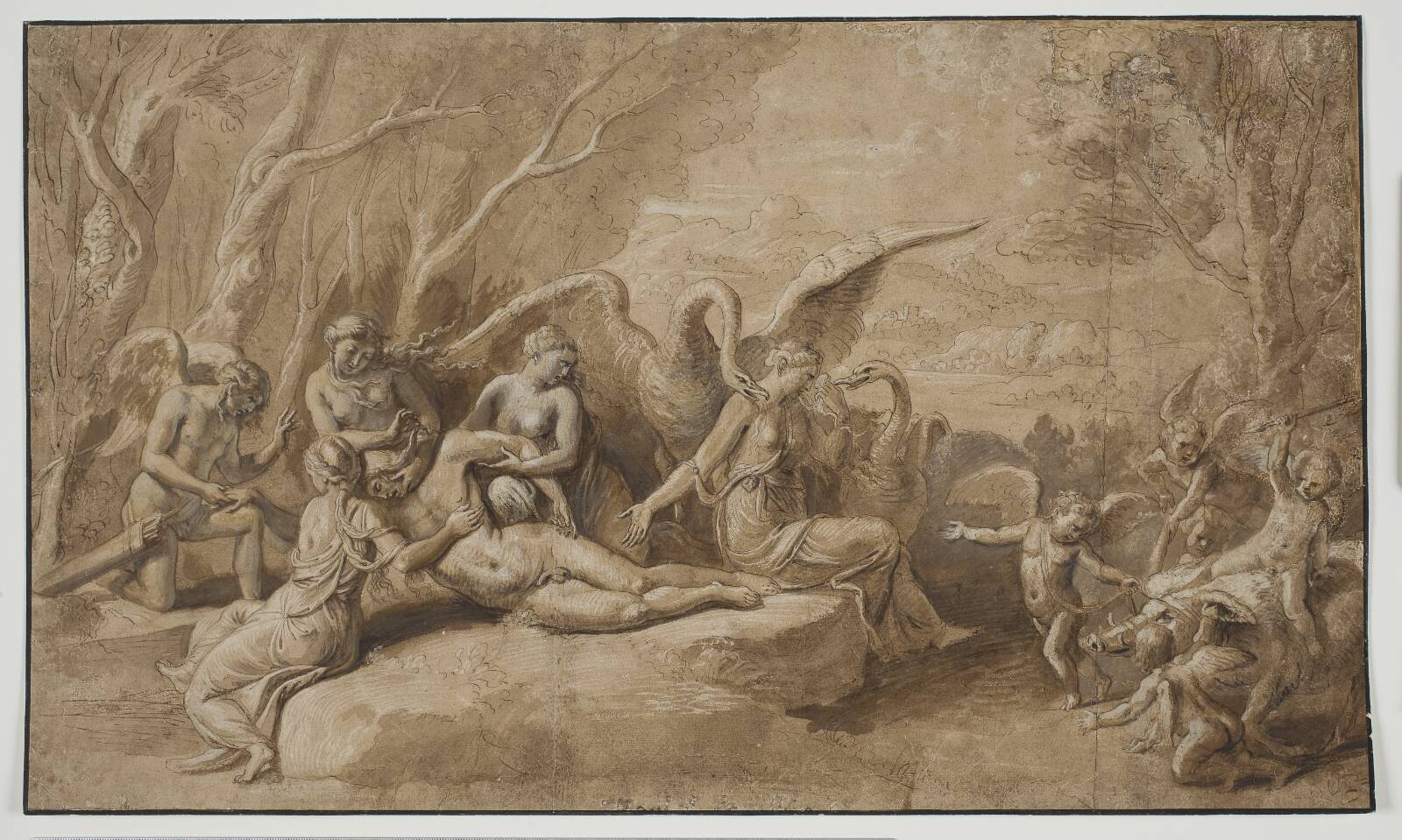Venus begræder Adonis' død, Ubekendt, 1499-1546