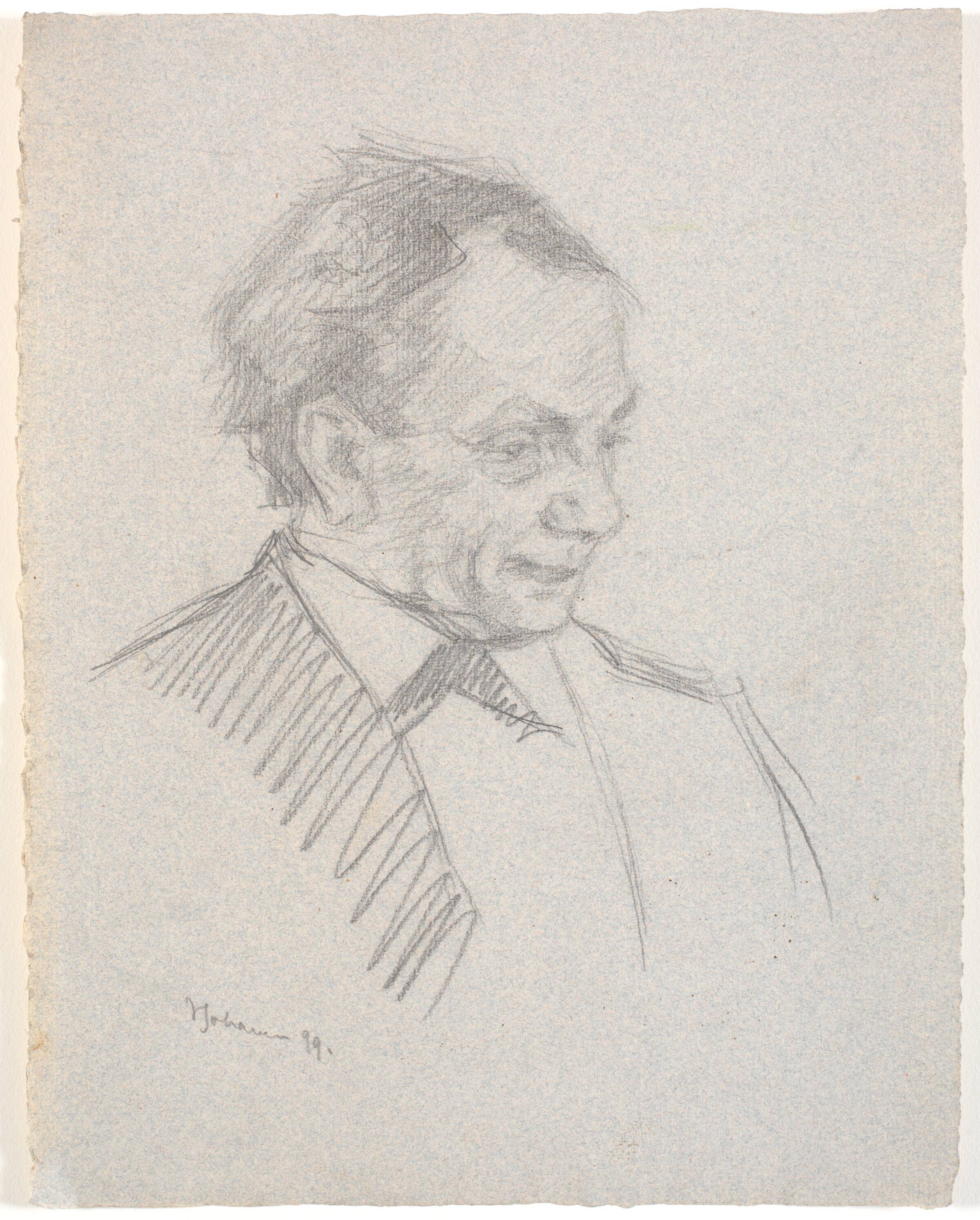 Portræt af professor Harald Høffding, Viggo Johansen, 1899