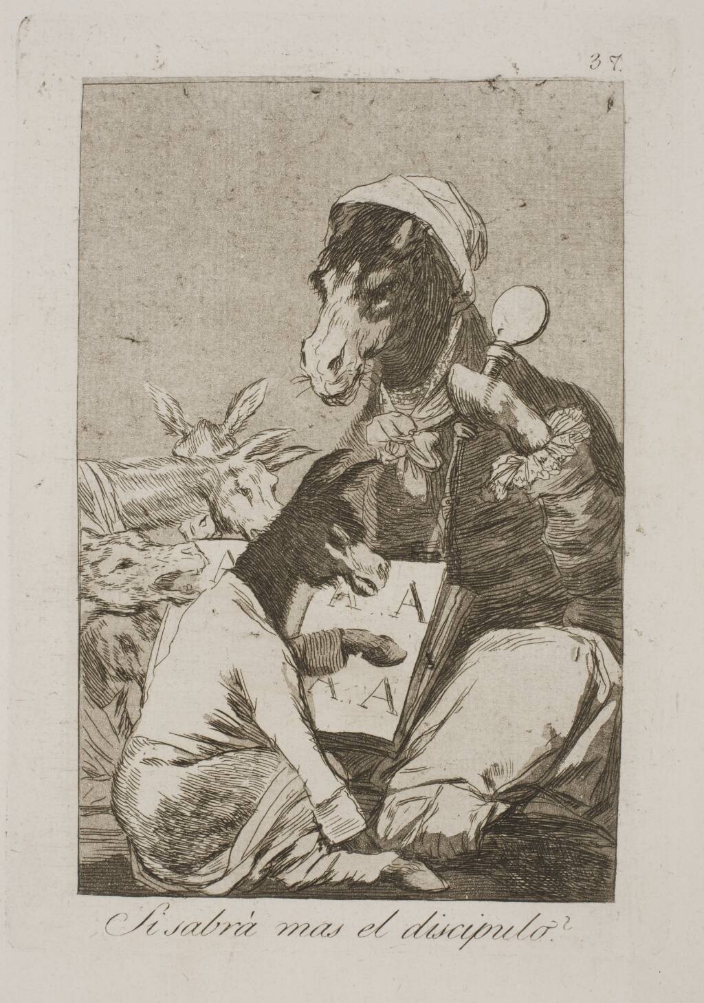 Ved eleven mere end læreren?, Francisco de Goya, 1797-1798