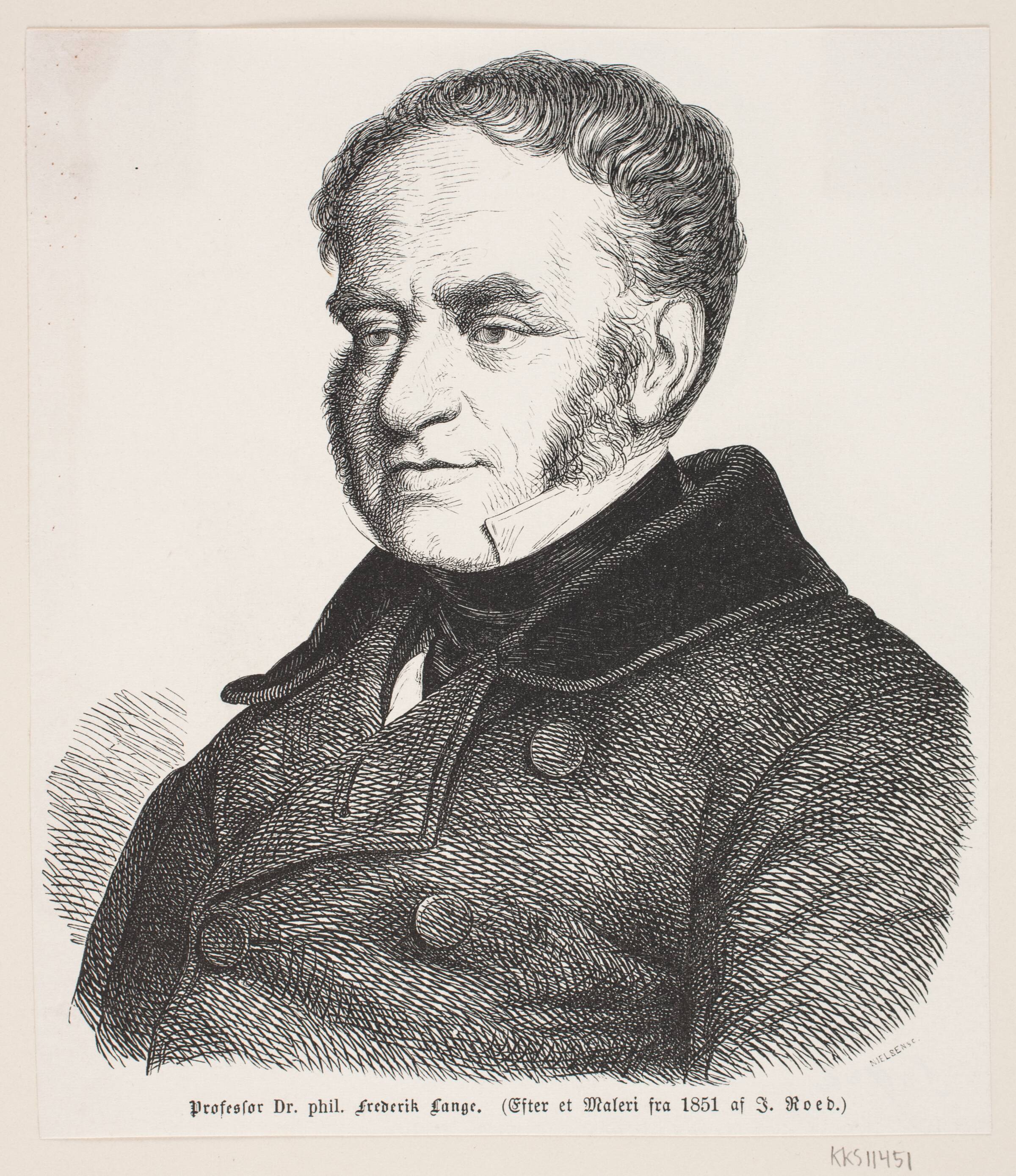 Prof. Dr. phil. Frederik Lange, J.C. Nielsen, 1831-1874