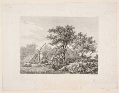 Bondegård ved en vippebrønd