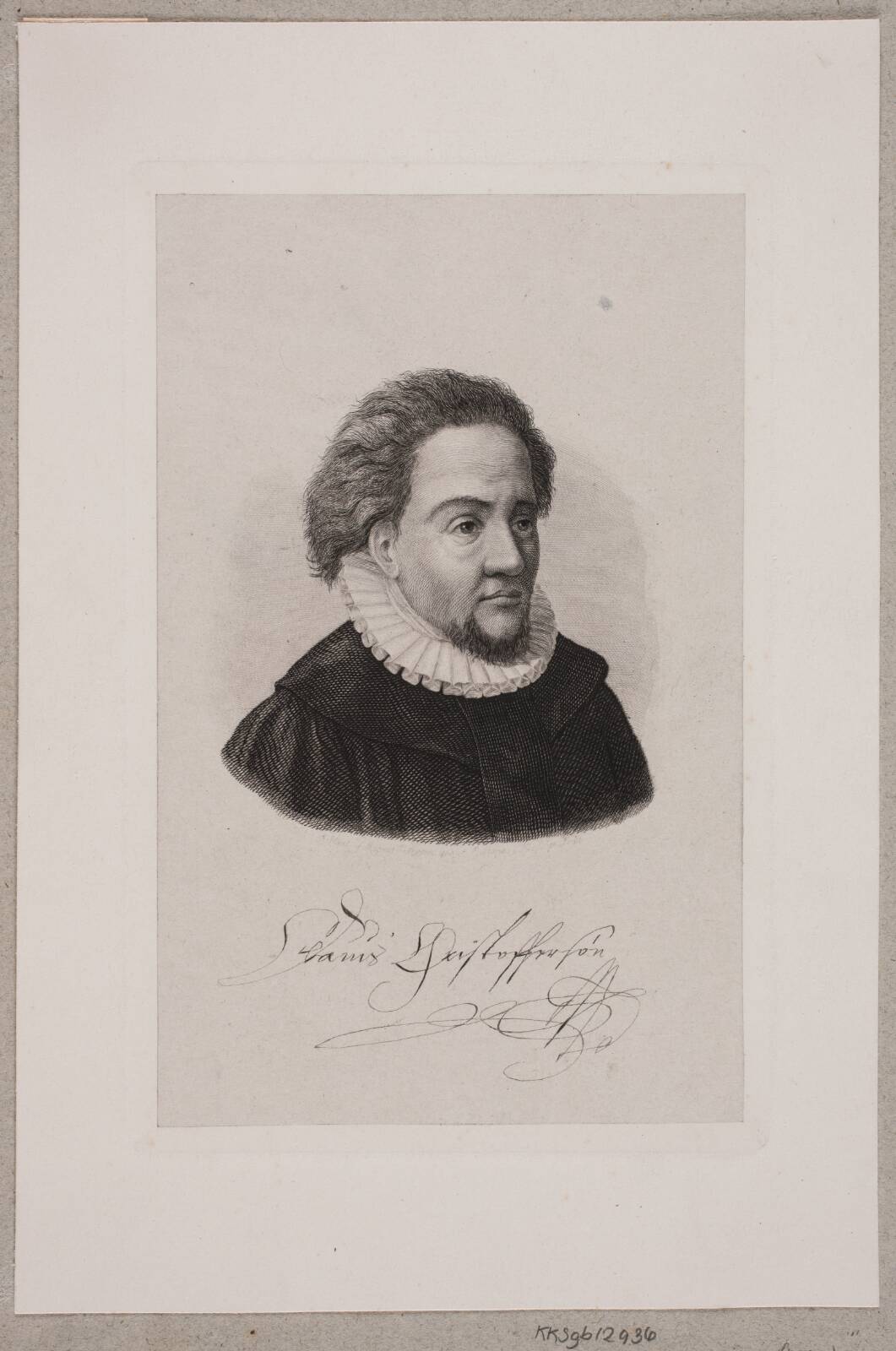 Claus Christoffersen Lyskander, by Julius Magnus-Petersen, 1868
