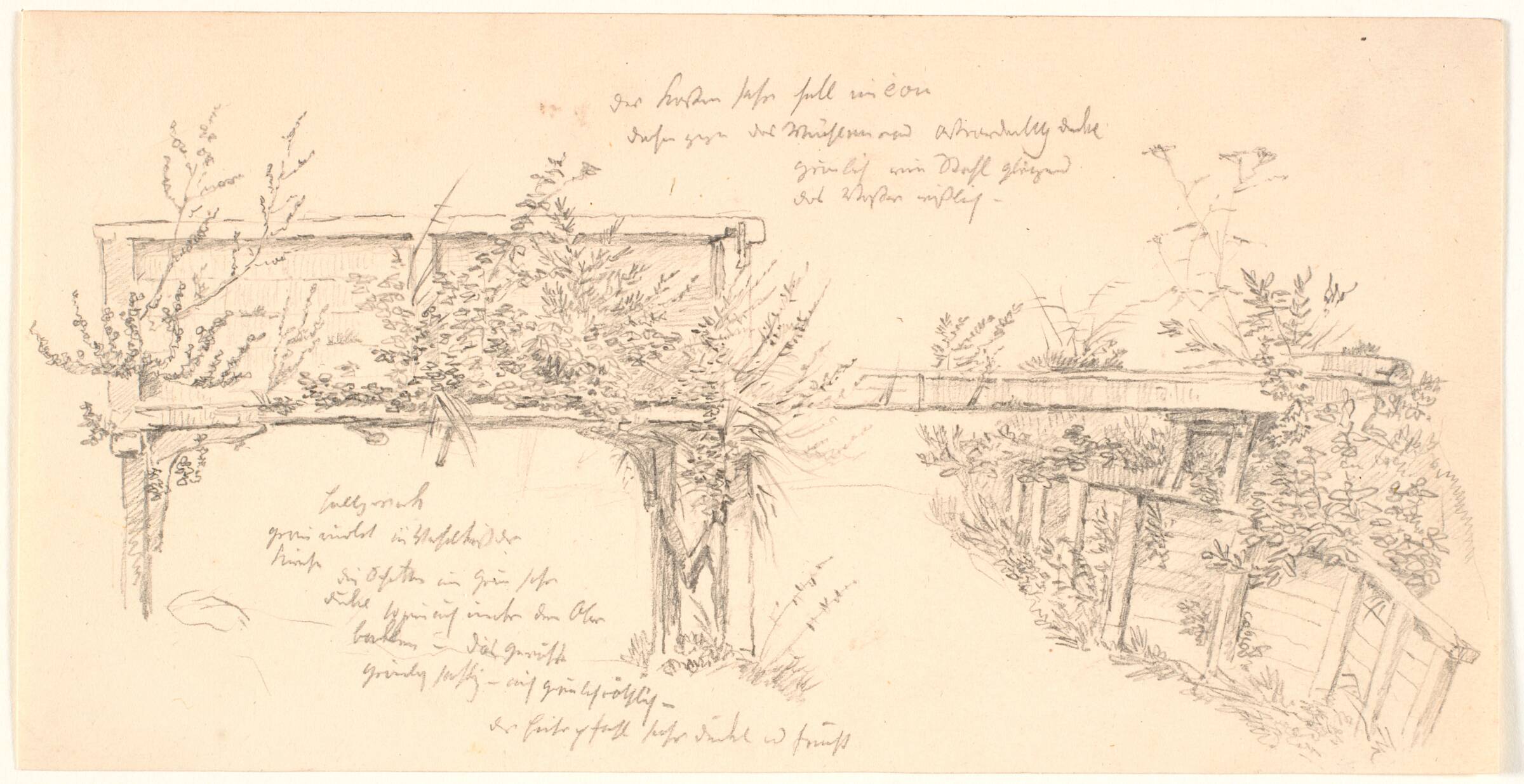 Detaljer af Haraldsborg mølle ved Roskilde, J.P. Møller, 1783-1854