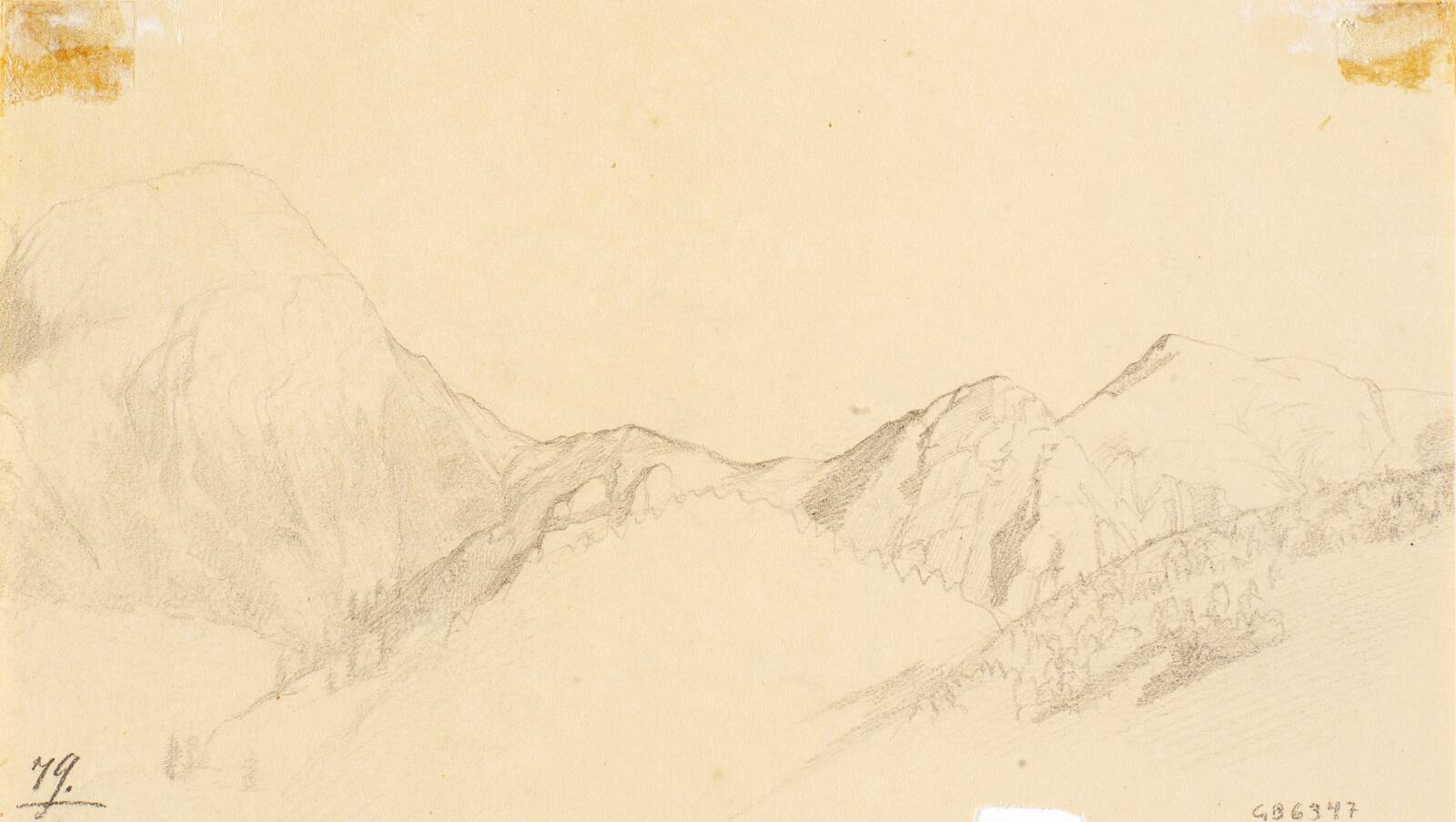 Bjerglandskab, Wilhelm Bendz, 1832