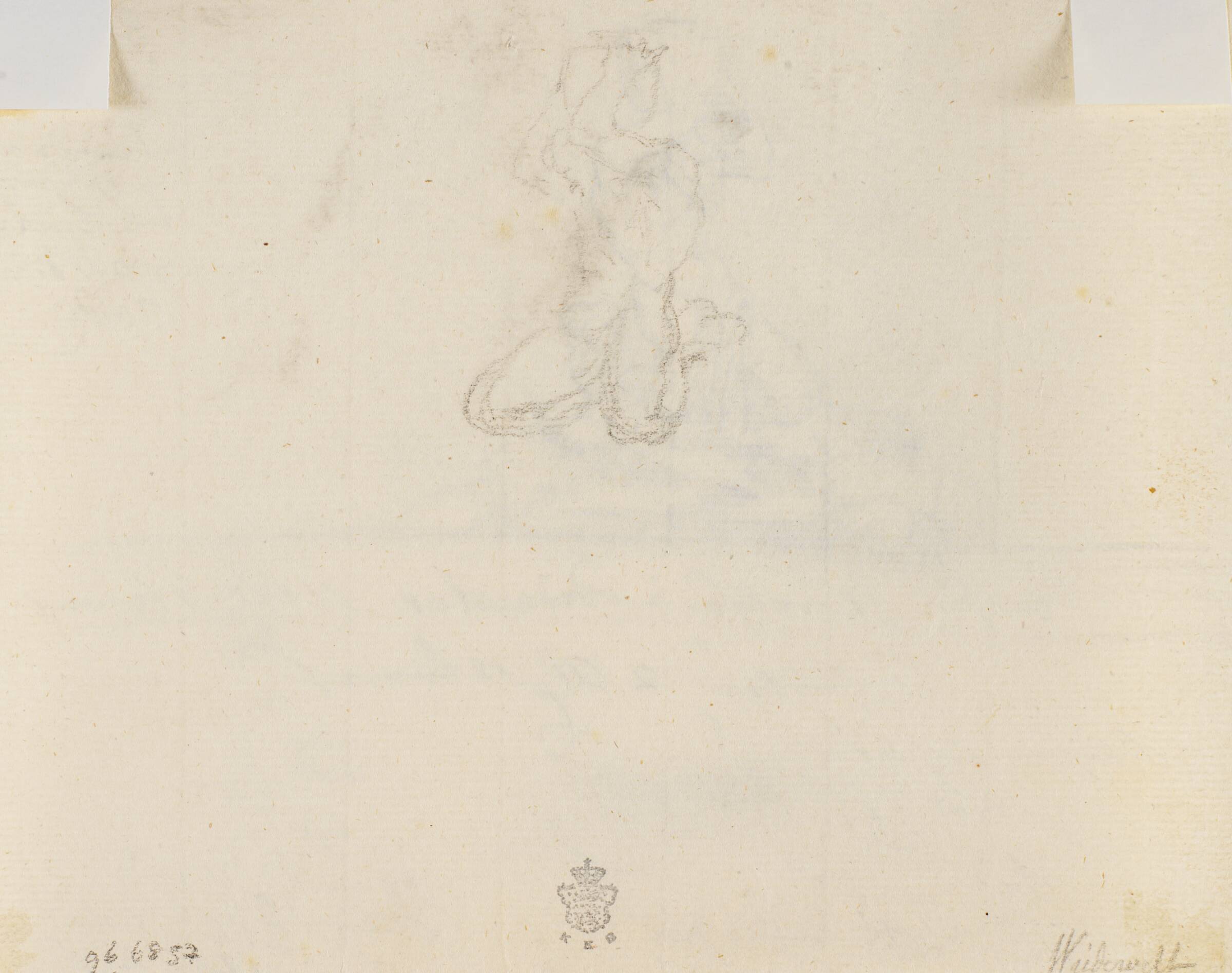 Udkast til springvand med triton, Johannes Wiedewelt, 1731-1802